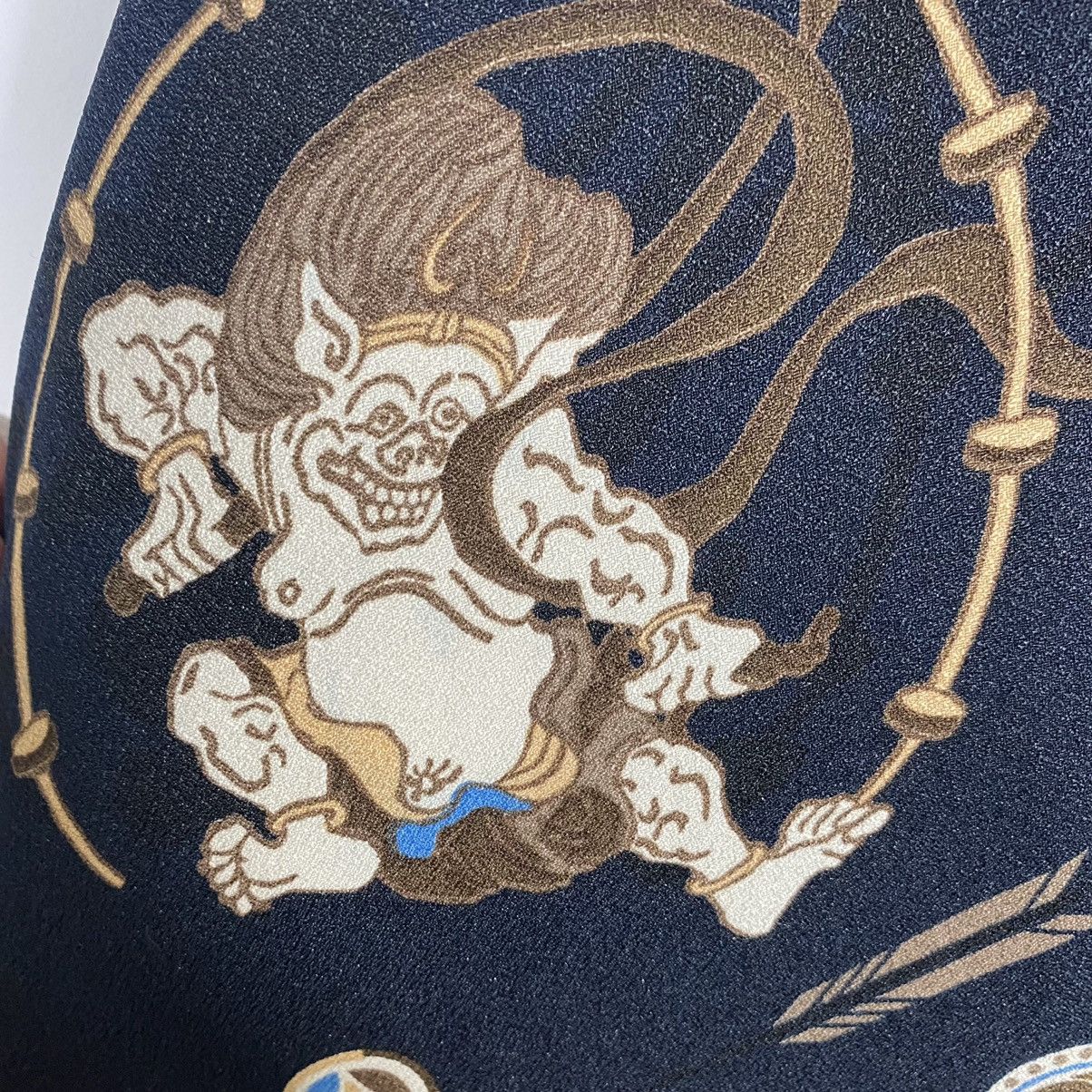 Vintage Fuuji And Raijin The Gods Of Thunder And Wind Kimono - 6