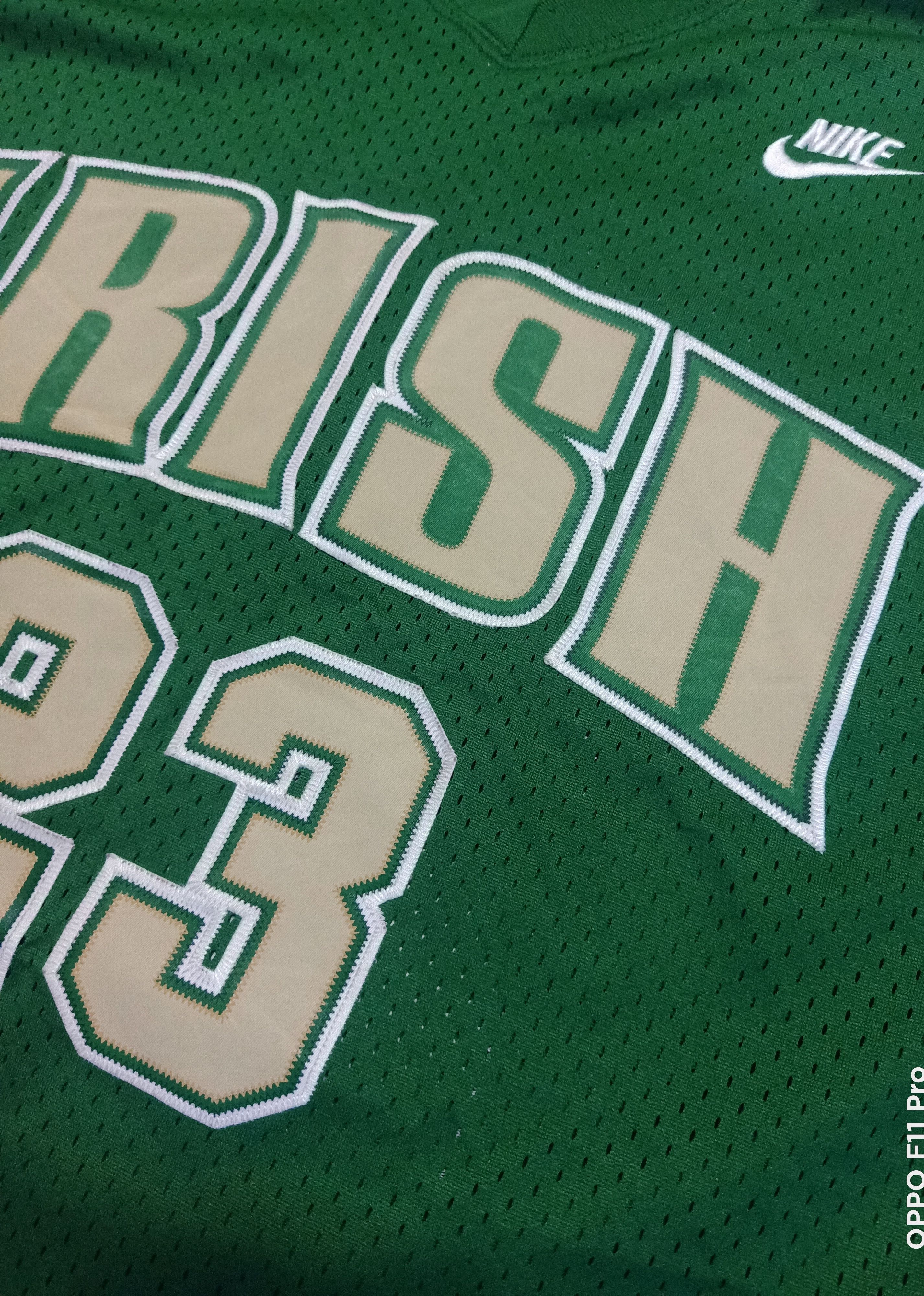 Lebron James High School Irish Biege 03 Jersey - 6