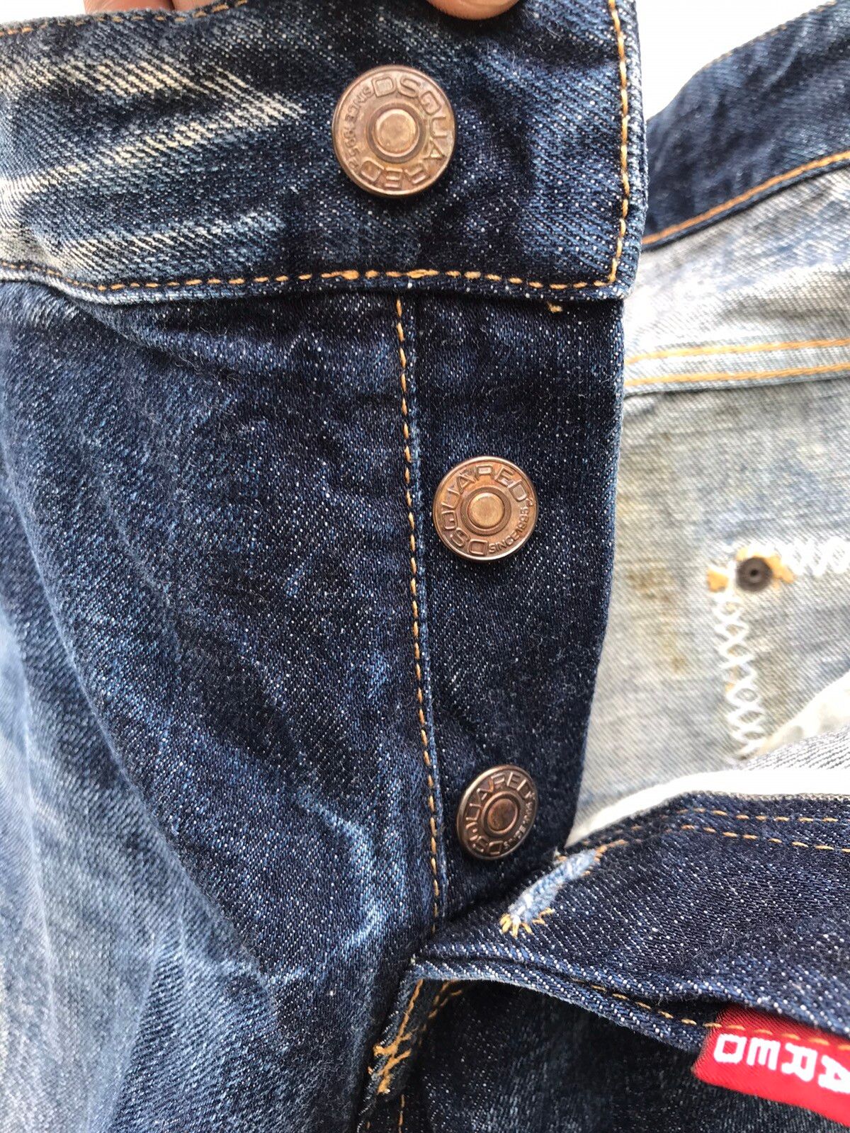 Vintage Dsquared2 Denim Jeans Rare Design - 8