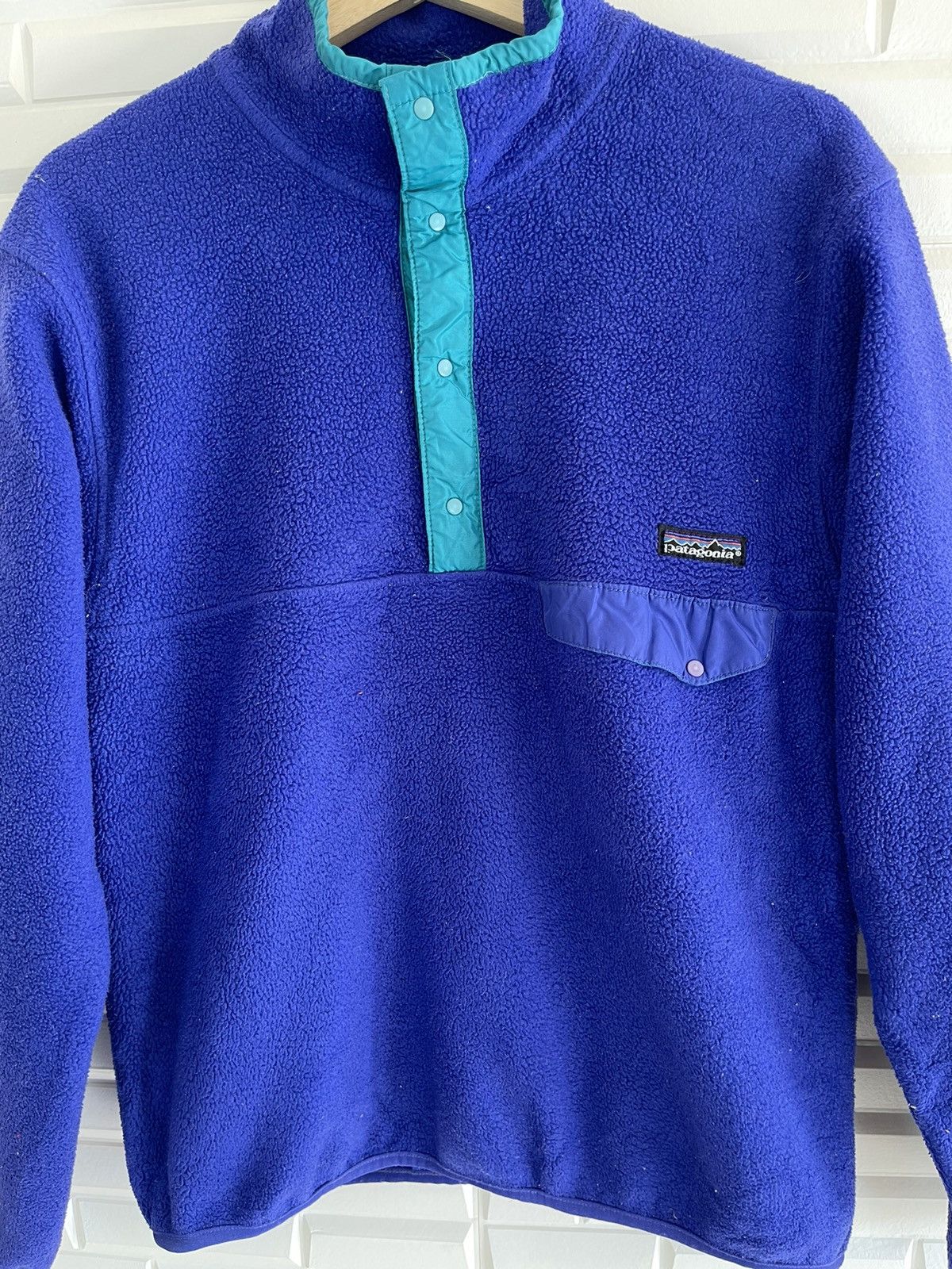 Vintage - ❌DELETE TODAY🔥Streetwear Patagonia Fleece Blue Made in USA - 5