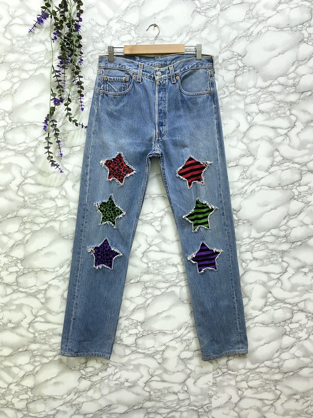 Vintage 90s Levi's 501 ⭐️ Custom Denim - 1