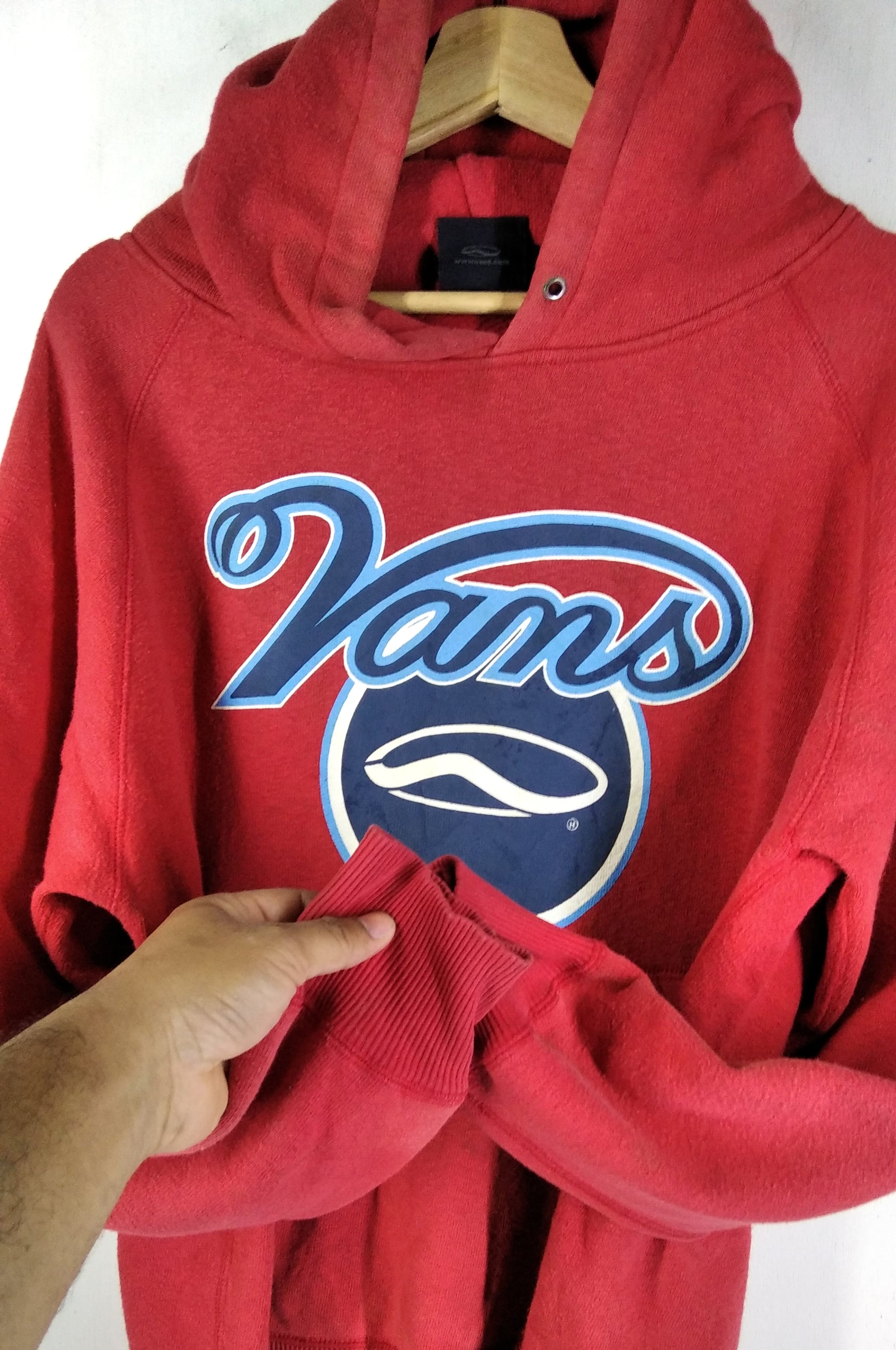 Vintage90s Vans Usa Big Logo Skater Pullover Hoodie - 3