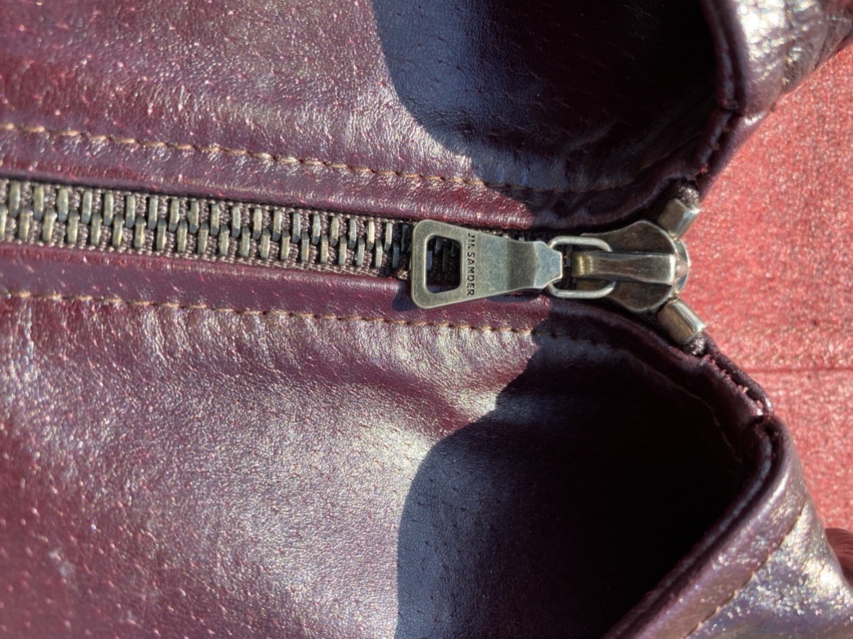 Jil sander leather blouse jacket - 6