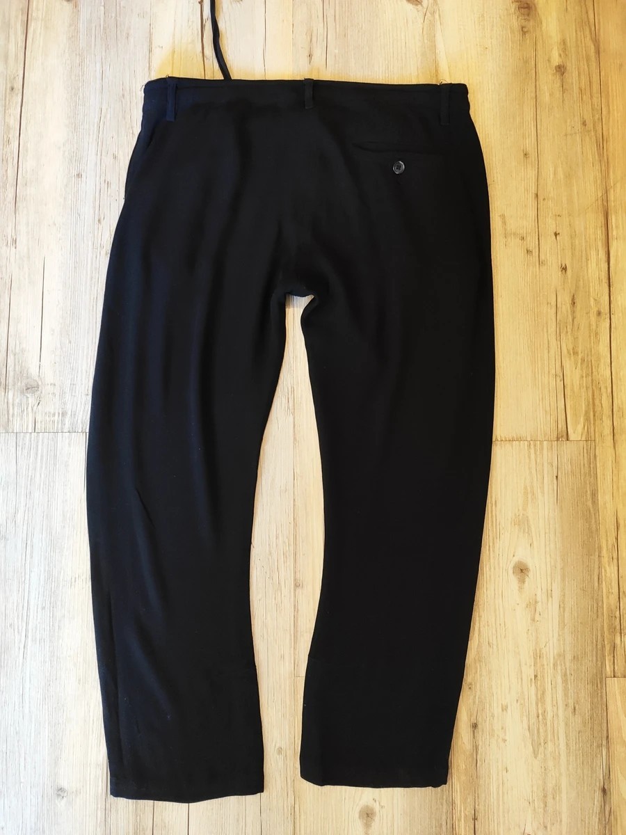 Black buttoned lightweight pants - 3