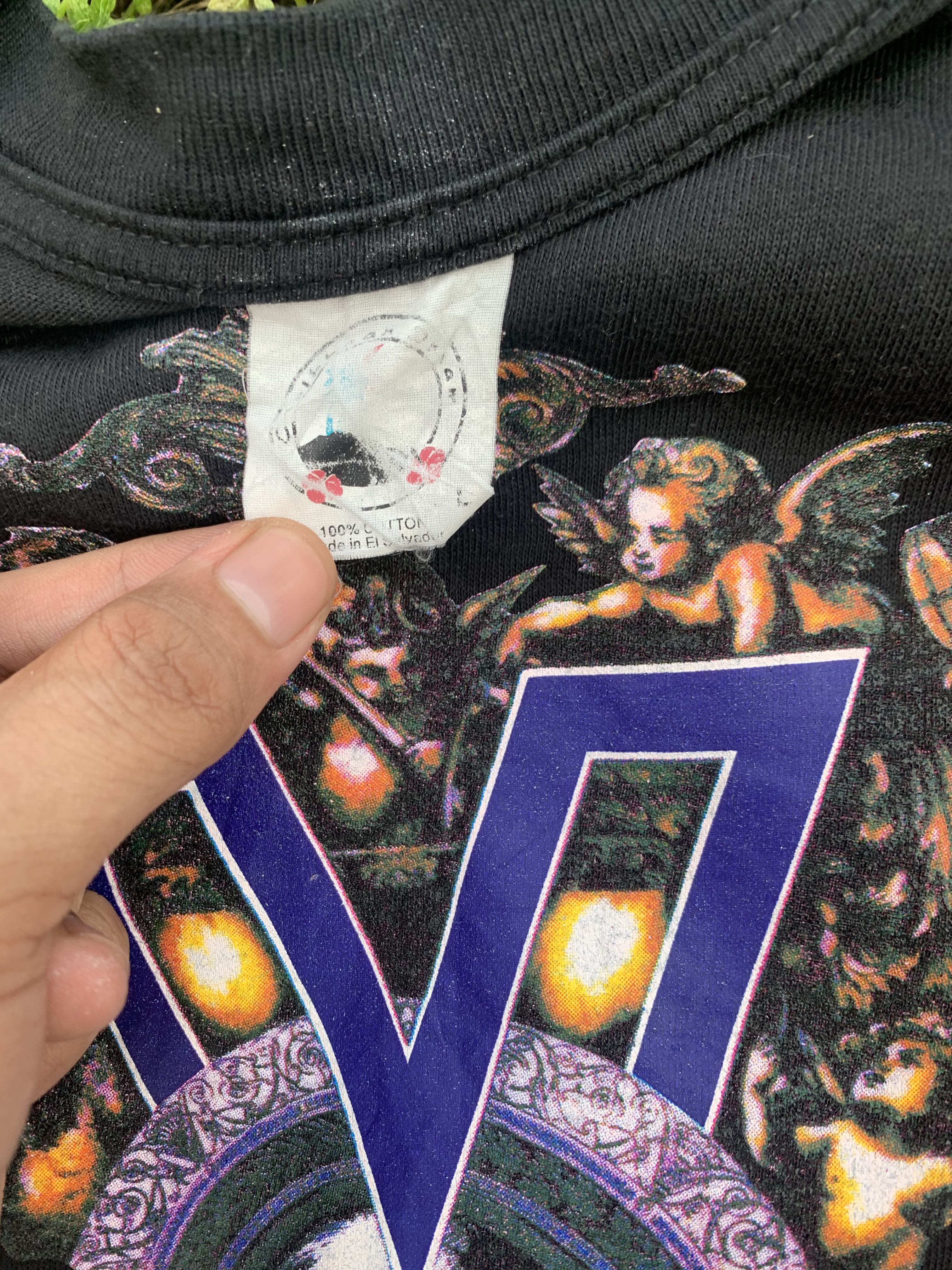 X Japan Vintage Staff Tee 1991 Violence In Jealousy Tour Rare Visual Kei Rock Band Shirt El Salvador Tag - 6