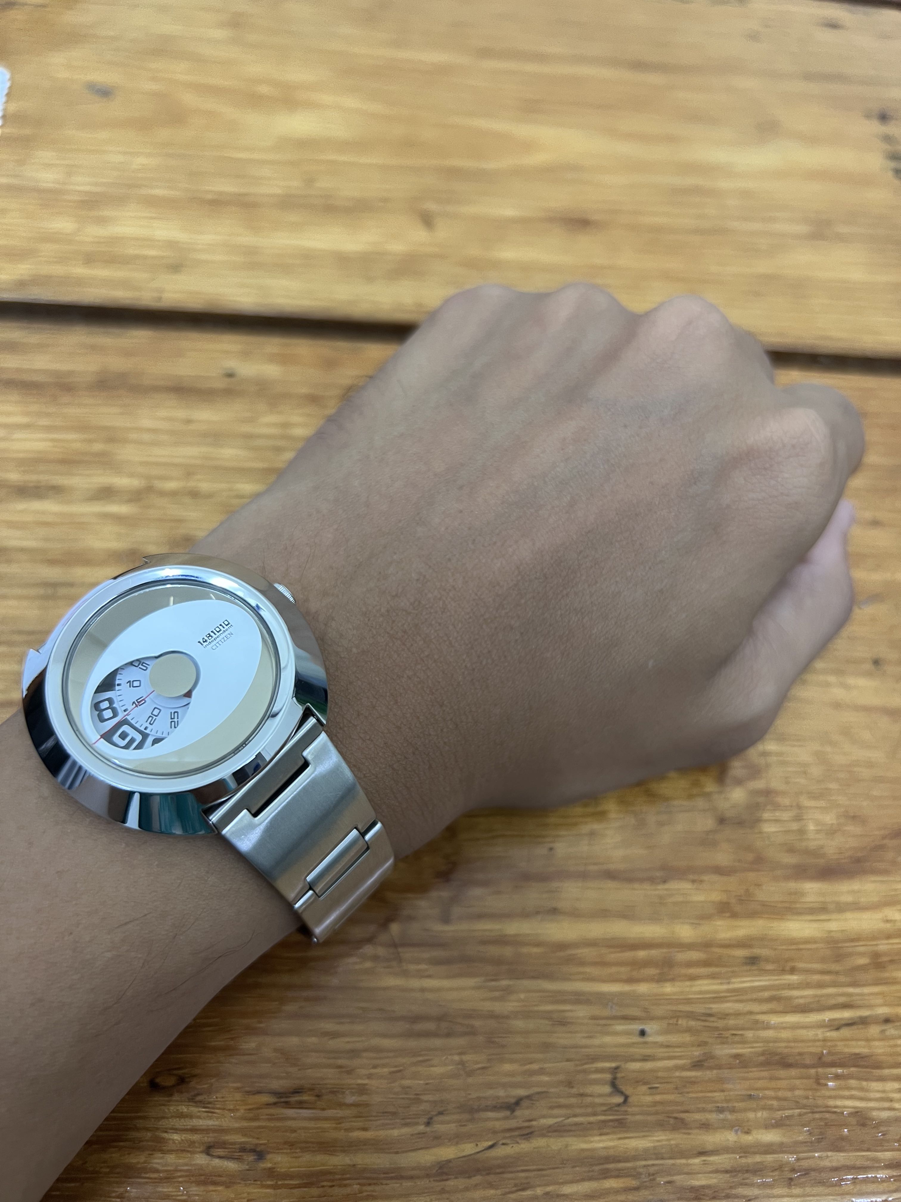 LIMITED EDITION Vintage Citizen Rotating Disk UFO Jumping Hour Watch - 3