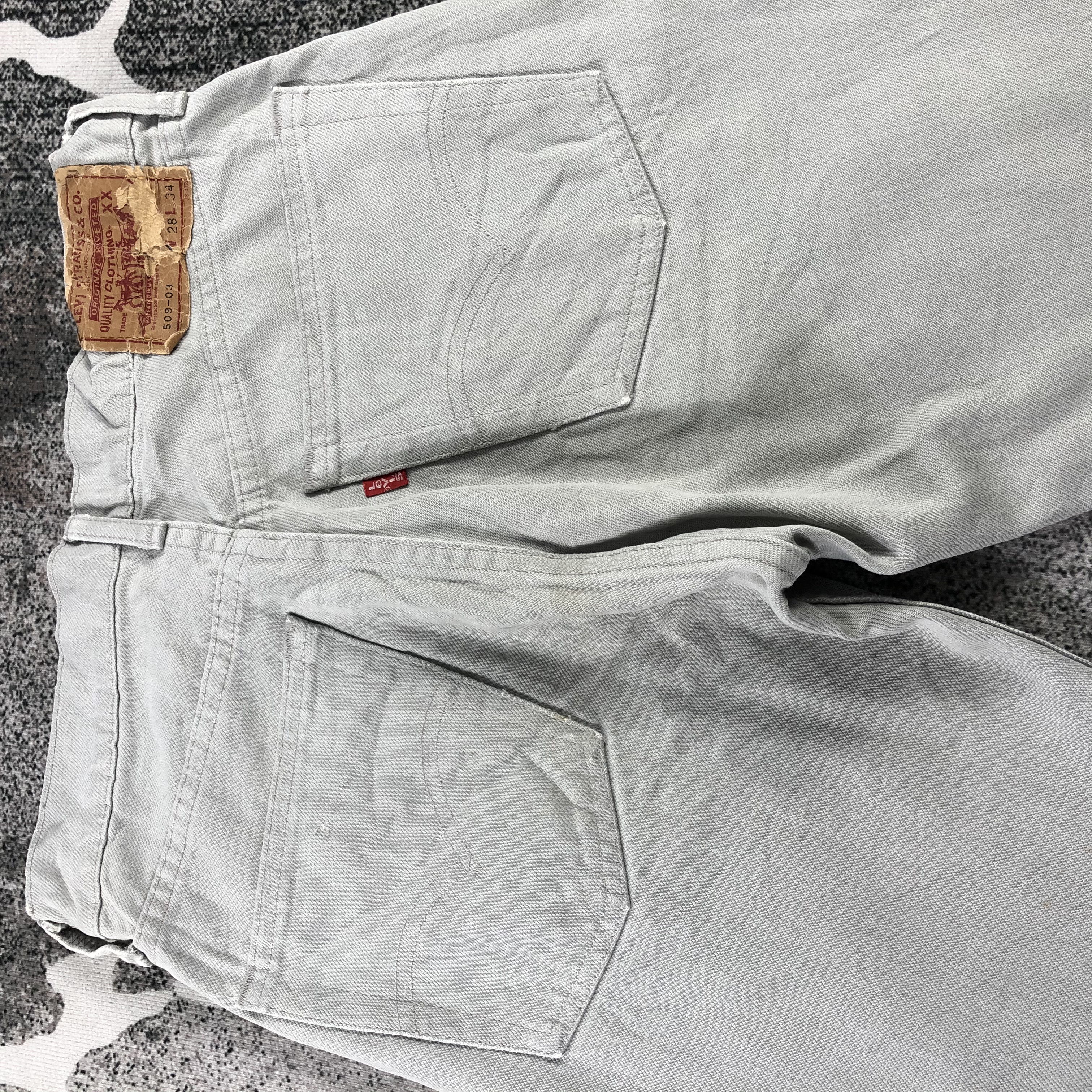 Vintage - Vintage Levis 509 Jeans Grey Denim KJ1271 - 5