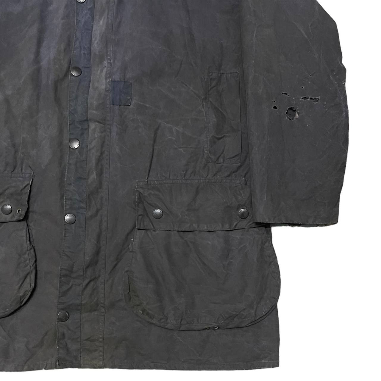 Vintage 90's Barbour Waxed Jacket A205 Border Distressed - 4