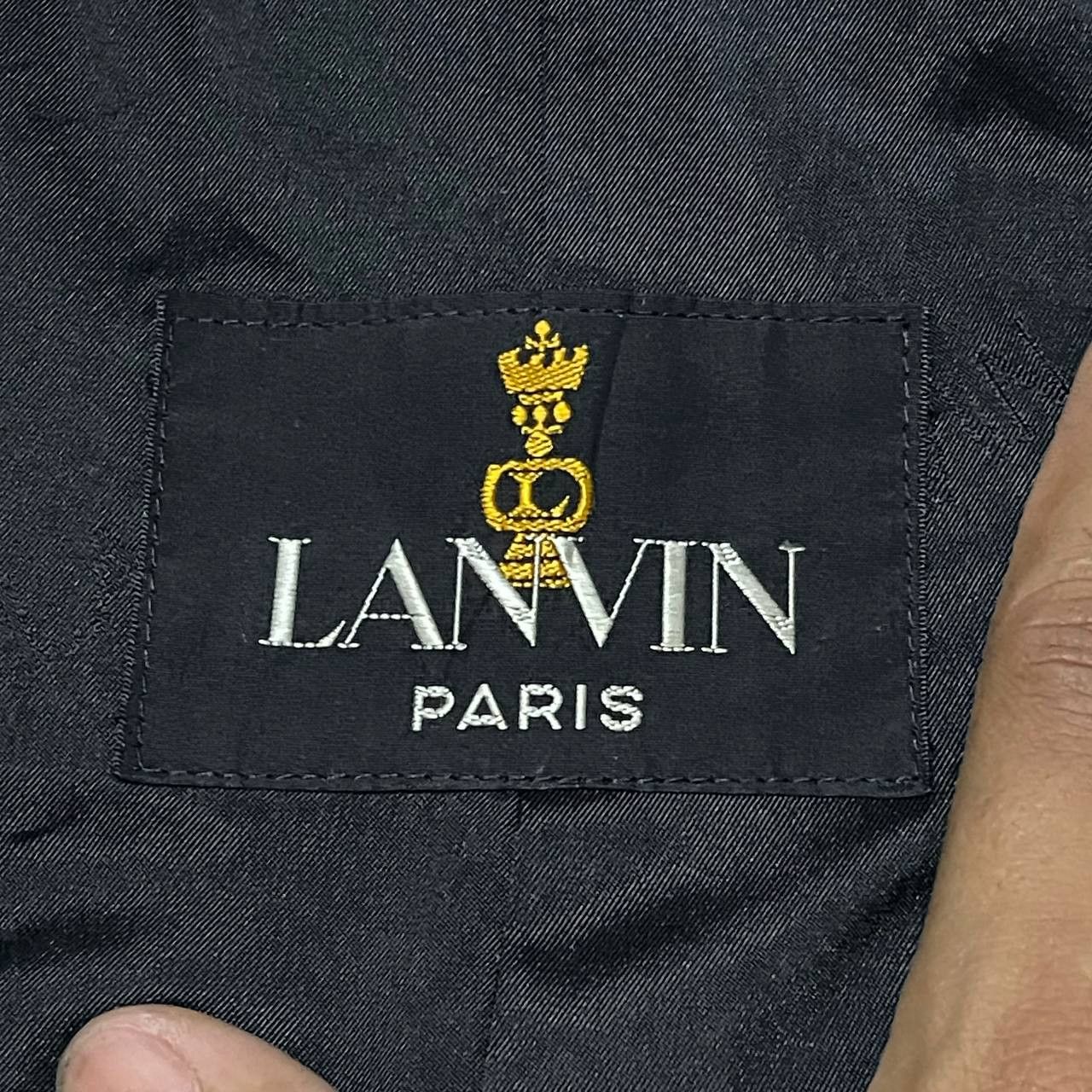 🔥Archive Lanvin Paris Long Coat with Belt Vintage - 13