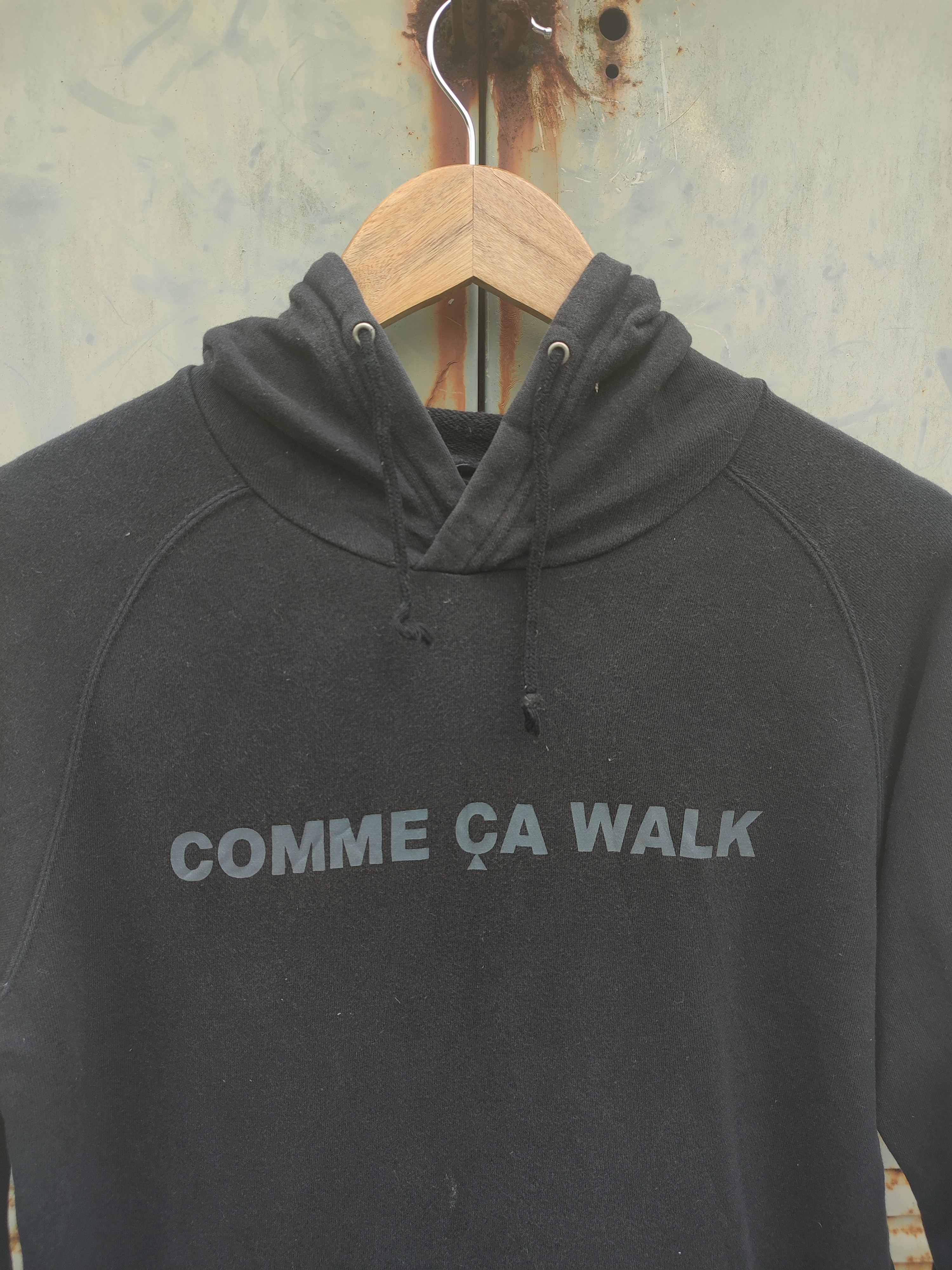 Other Designers Comme Ca Ism - Comme Ca Walk Black Spellout Hoodie