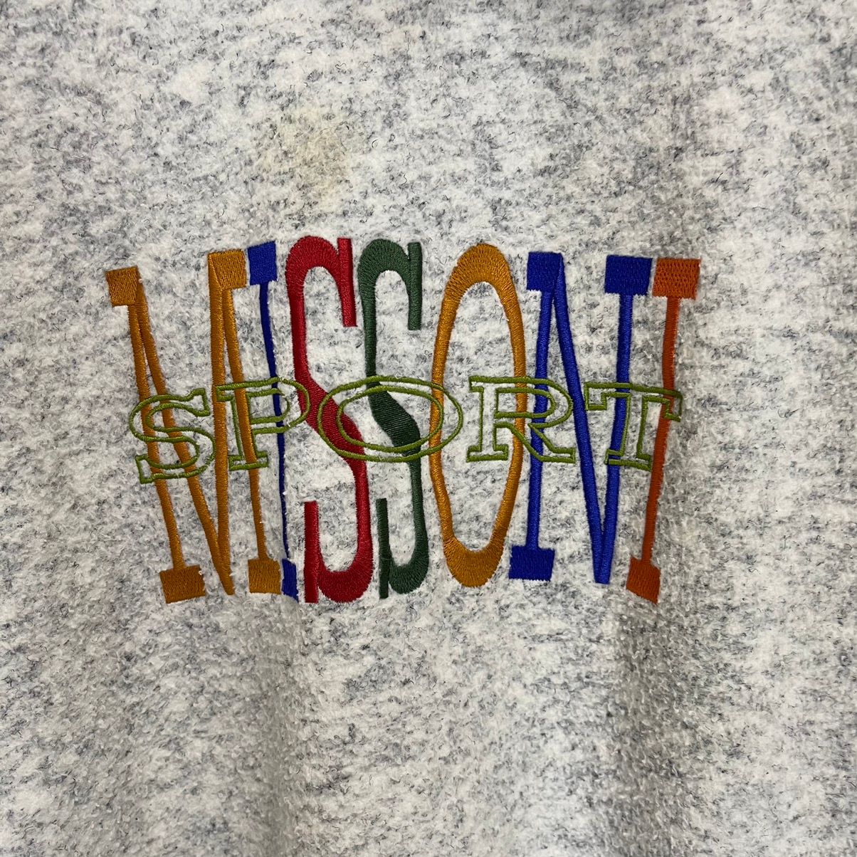 Vintage Missoni Sports Multicolour Spellout Pullover Hoodie - 5