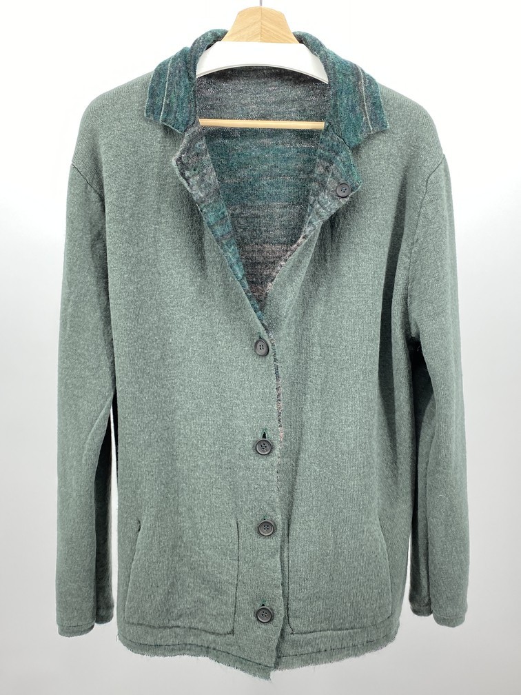 Issey Miyake - Mohair Reversible Cardigan - 7