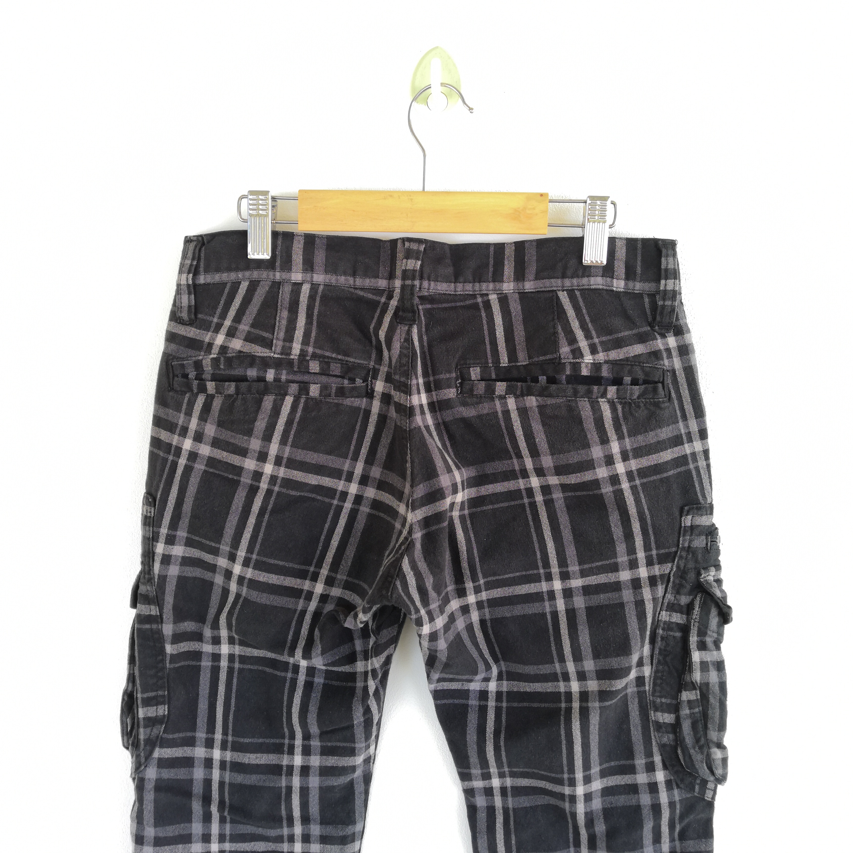 Vintage - Tartan Plaid Cargo Pants Punk Bondage Trousers Pants - 6