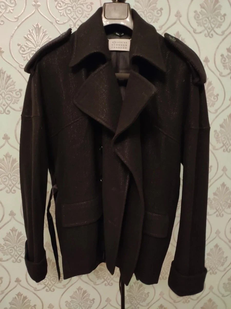 UNIQUE ! 1 Double breasted oversized black coat - 2