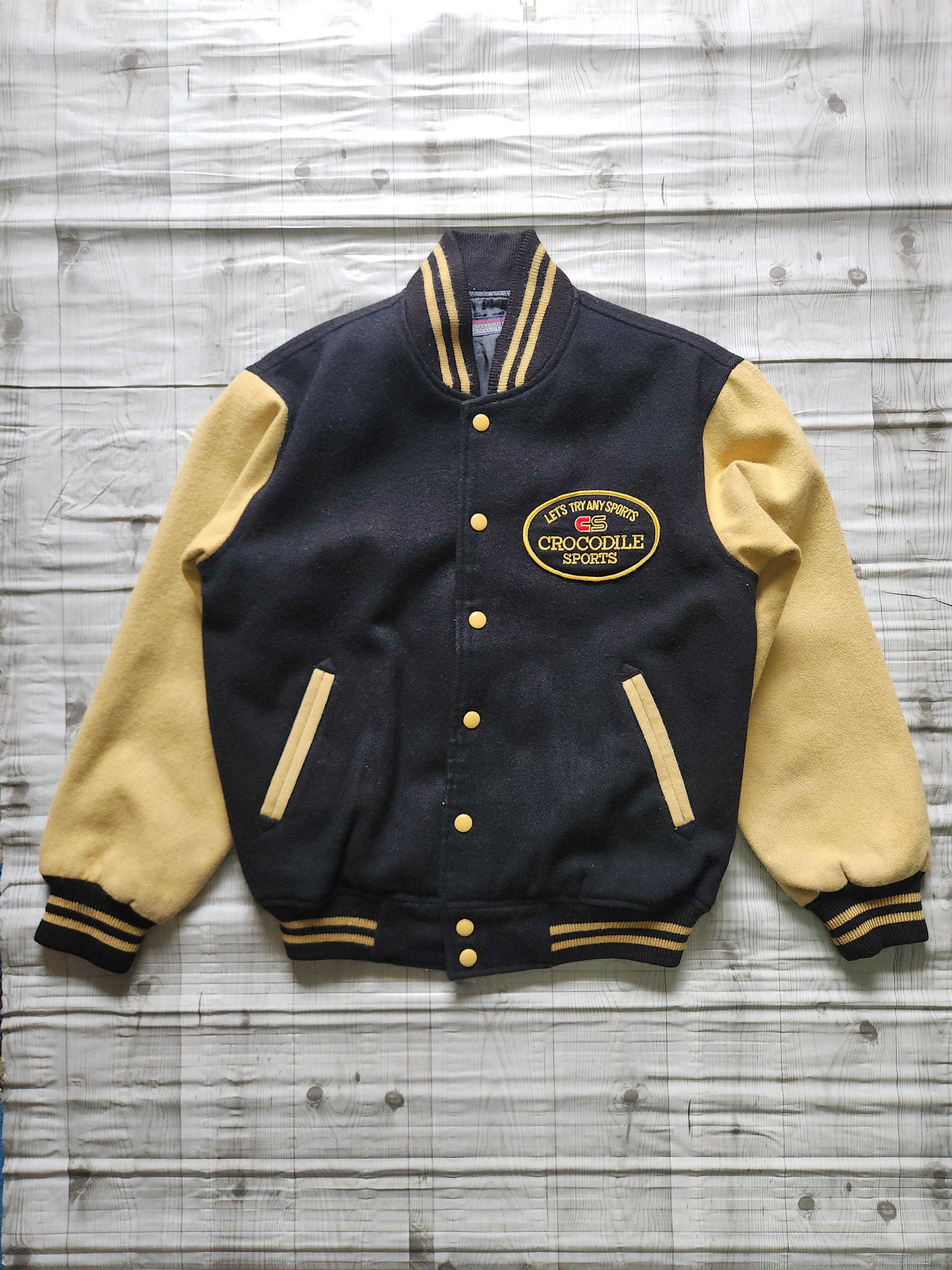 Bomber Jacket - Crocodile Sports Varsity Jacket - 1