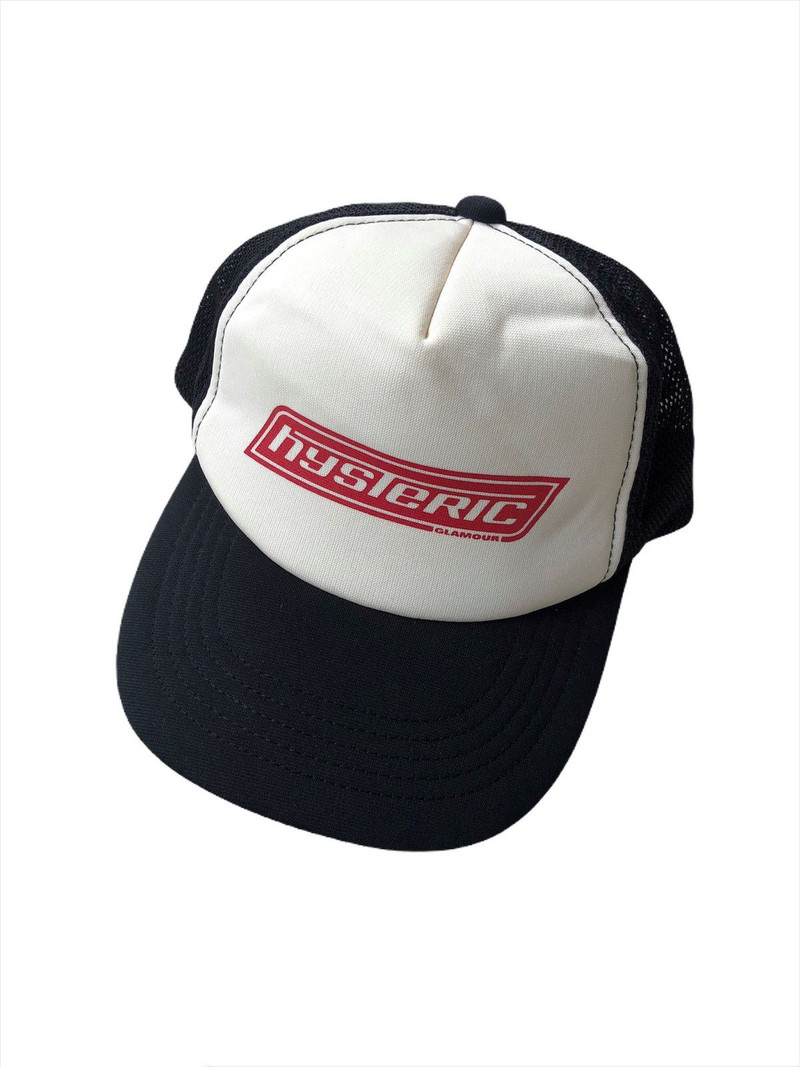 NEW🔥Hysteric Glamour 🇯🇵 Font Print Mesh Trucker Cap - 1