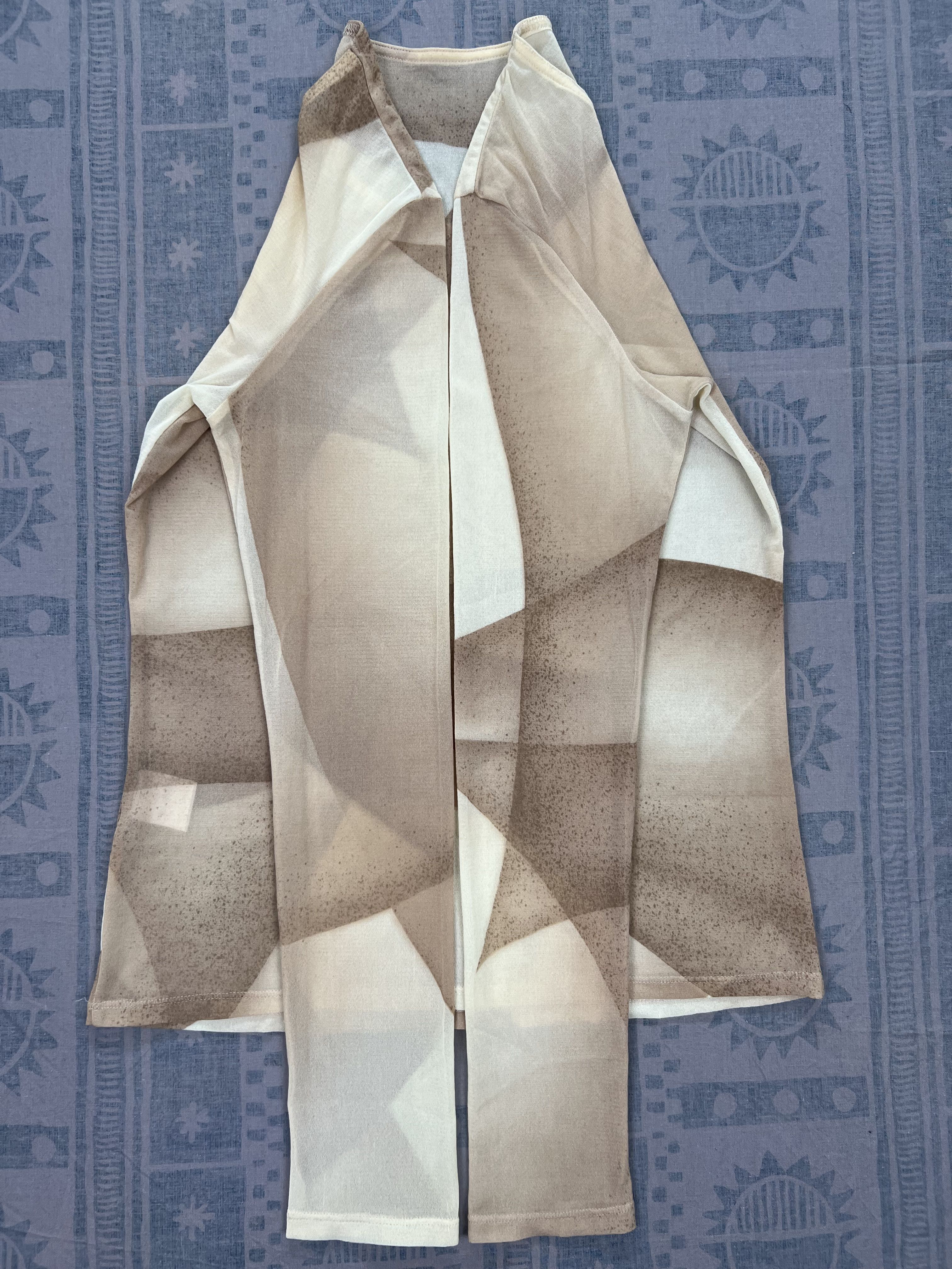 Issey Miyake Geometric Pattern Mesh Shirt - 5