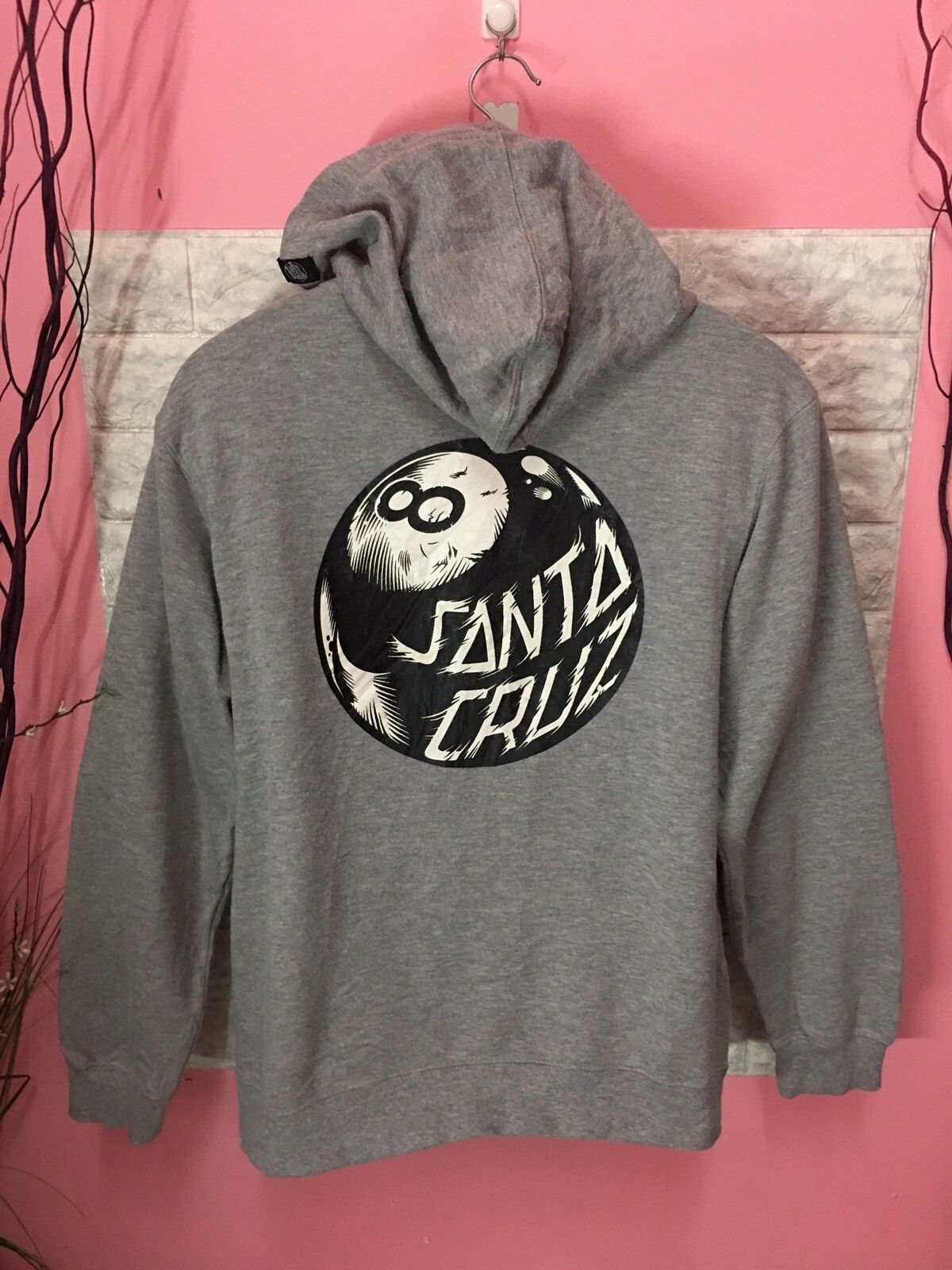 Santa Cruz Skateboards - Rare Sweater Hoodie Santa Cruz Big Logo - 1