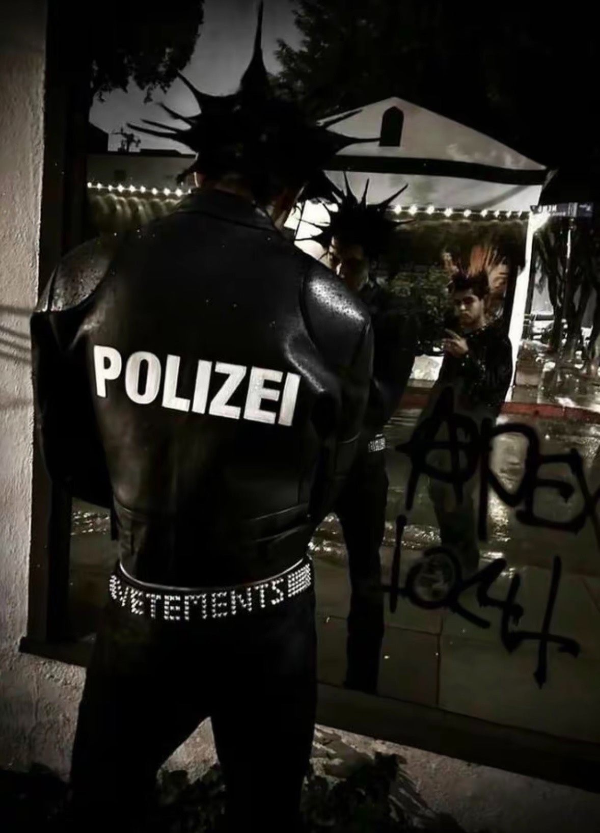 Vetements Polizei Leather Racing Jacket - 9