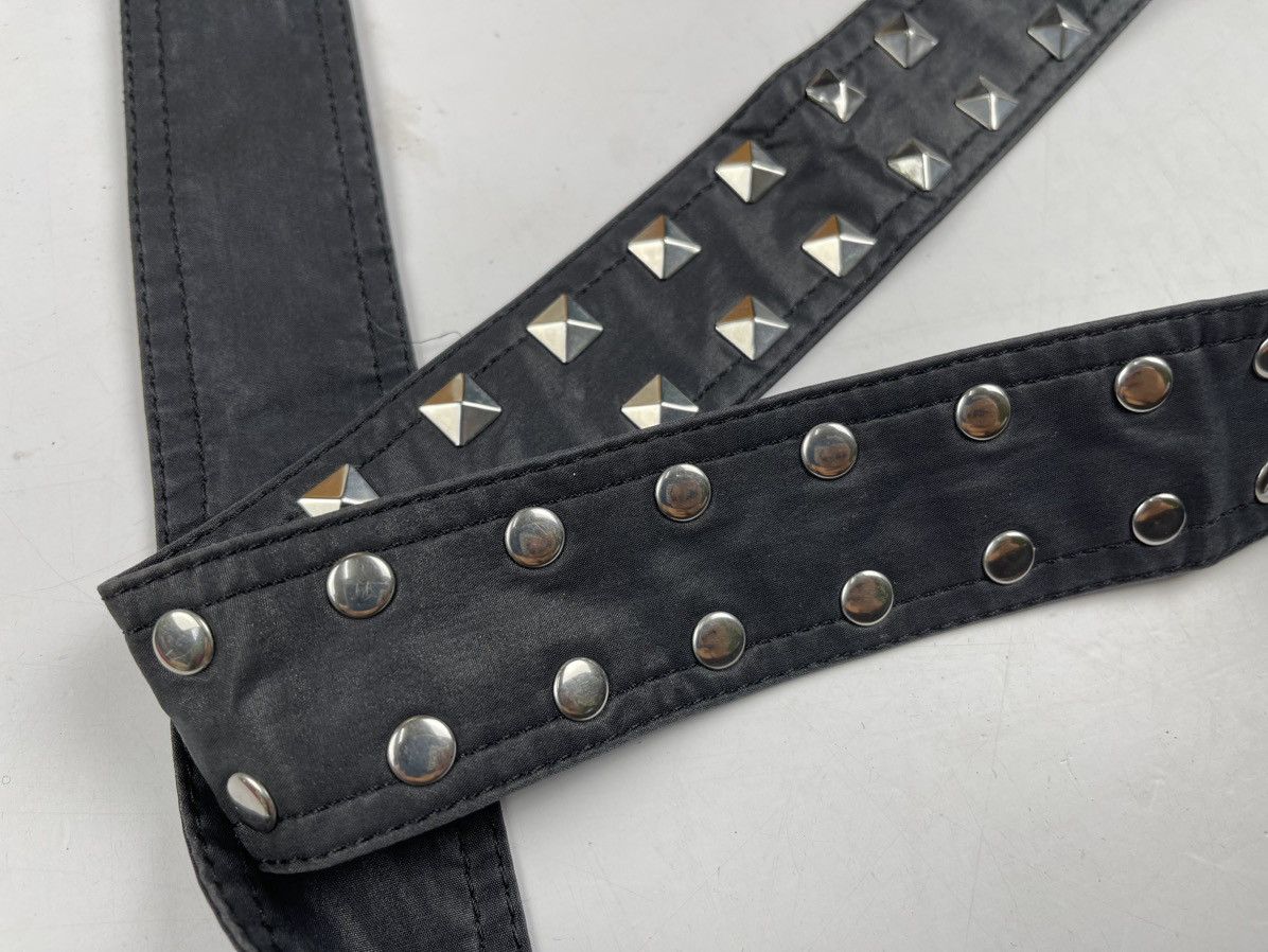 Japanese Brand - no buckle spiked waist belt tg3 - 4