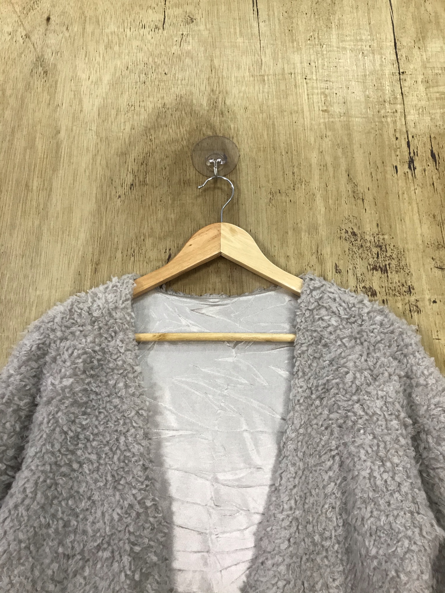 Japanese Brand - Unbrand Mohair Cozy Soft Fur Shaggy Open Knit Cardigan - 2