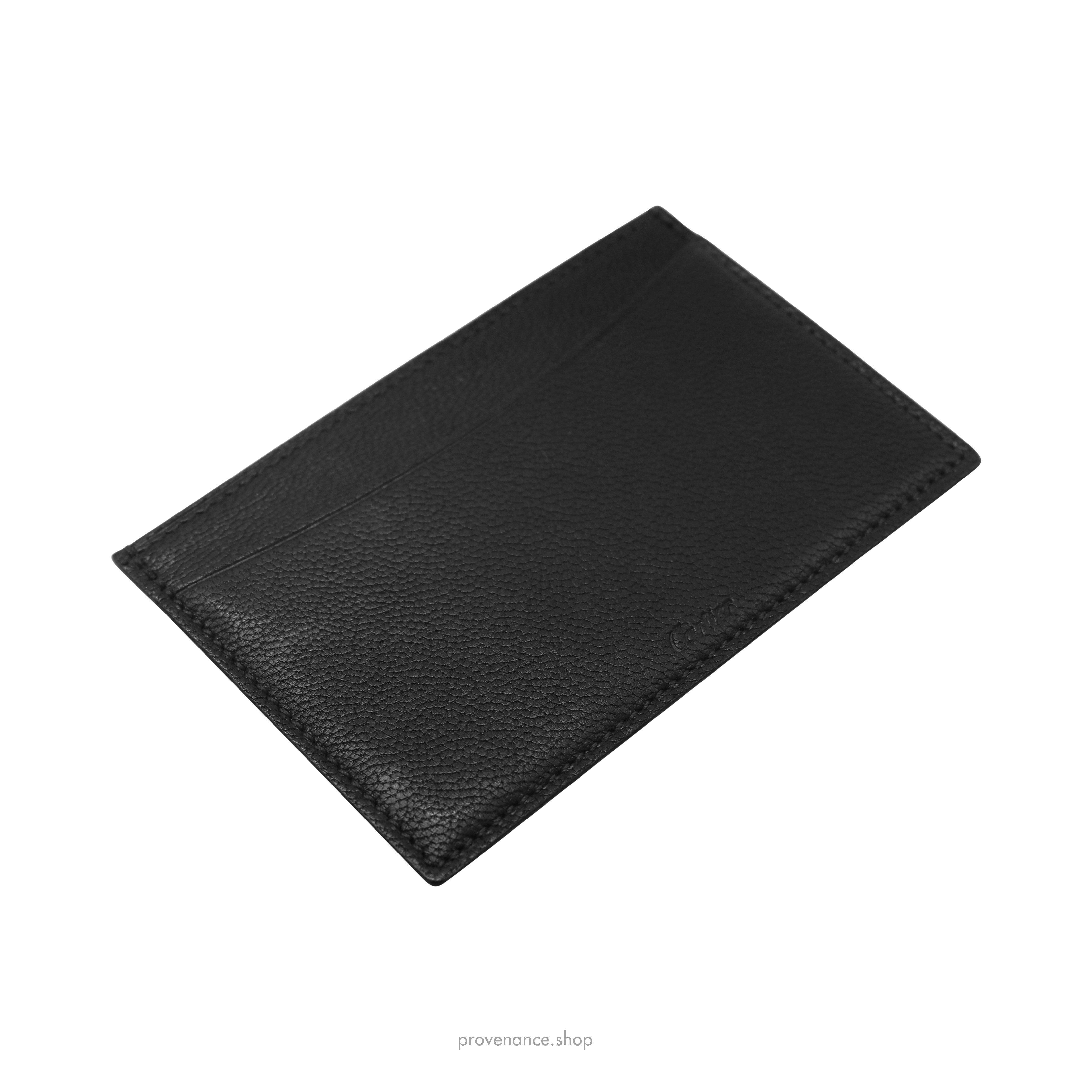 Card Holder Wallet - Black Chevre Leather - 4