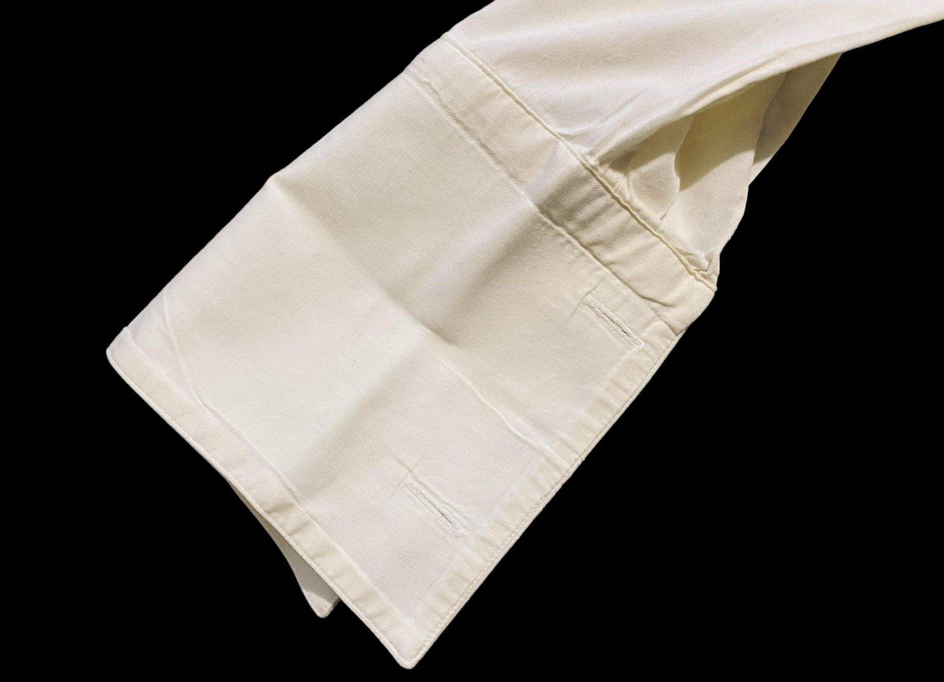 Canali Dress Shirt French Cuff White Cotton Solid 15 3/4 40 - 5