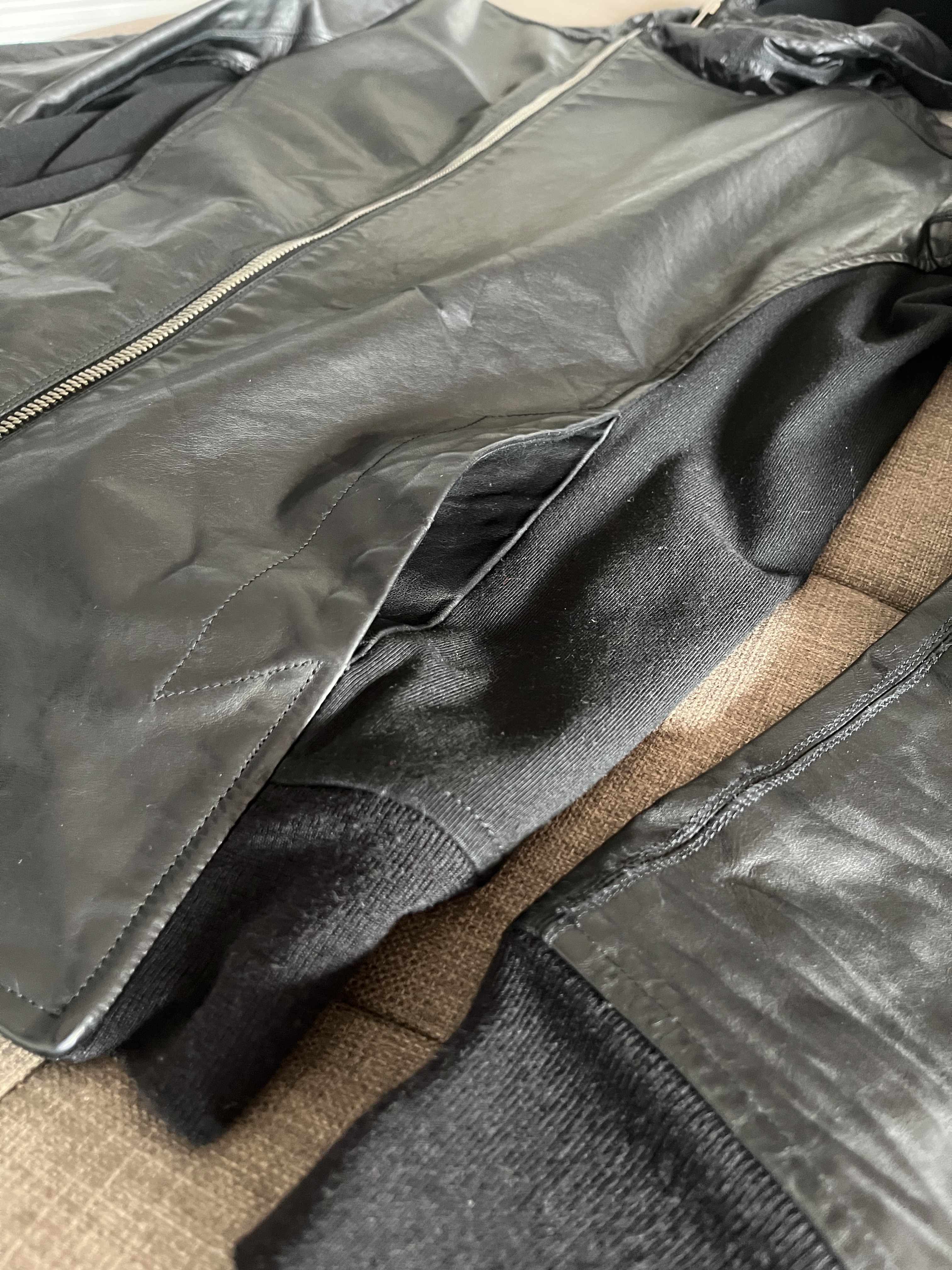 Mainline Hooded Jacket (lamb/nylon/cotton) - 5