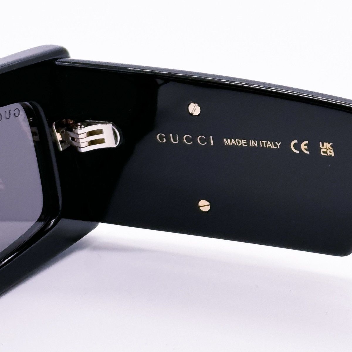 NEW GUCCI GG1425S 001 SQUARE UNISEX BLACK SUNGLASSES - 11