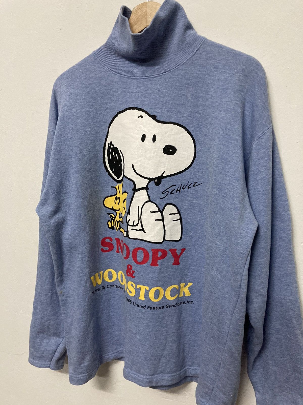 Peanuts - Snoopy and Woodstock Turtle Neck Sweatshirt - 4