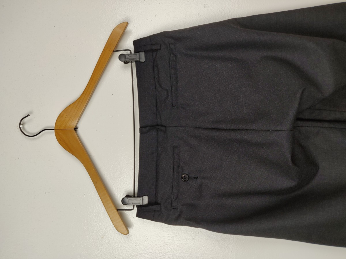 Black - Wide Pant Bottom Trouser - 6