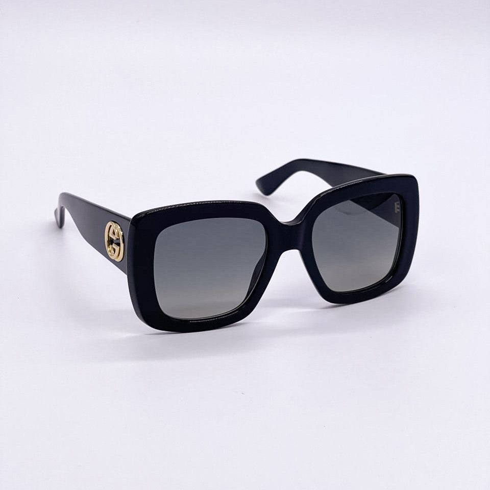 NEW GUCCI GG0141SN 001 WOMEN’S BLACK SUNGLASSES - 3