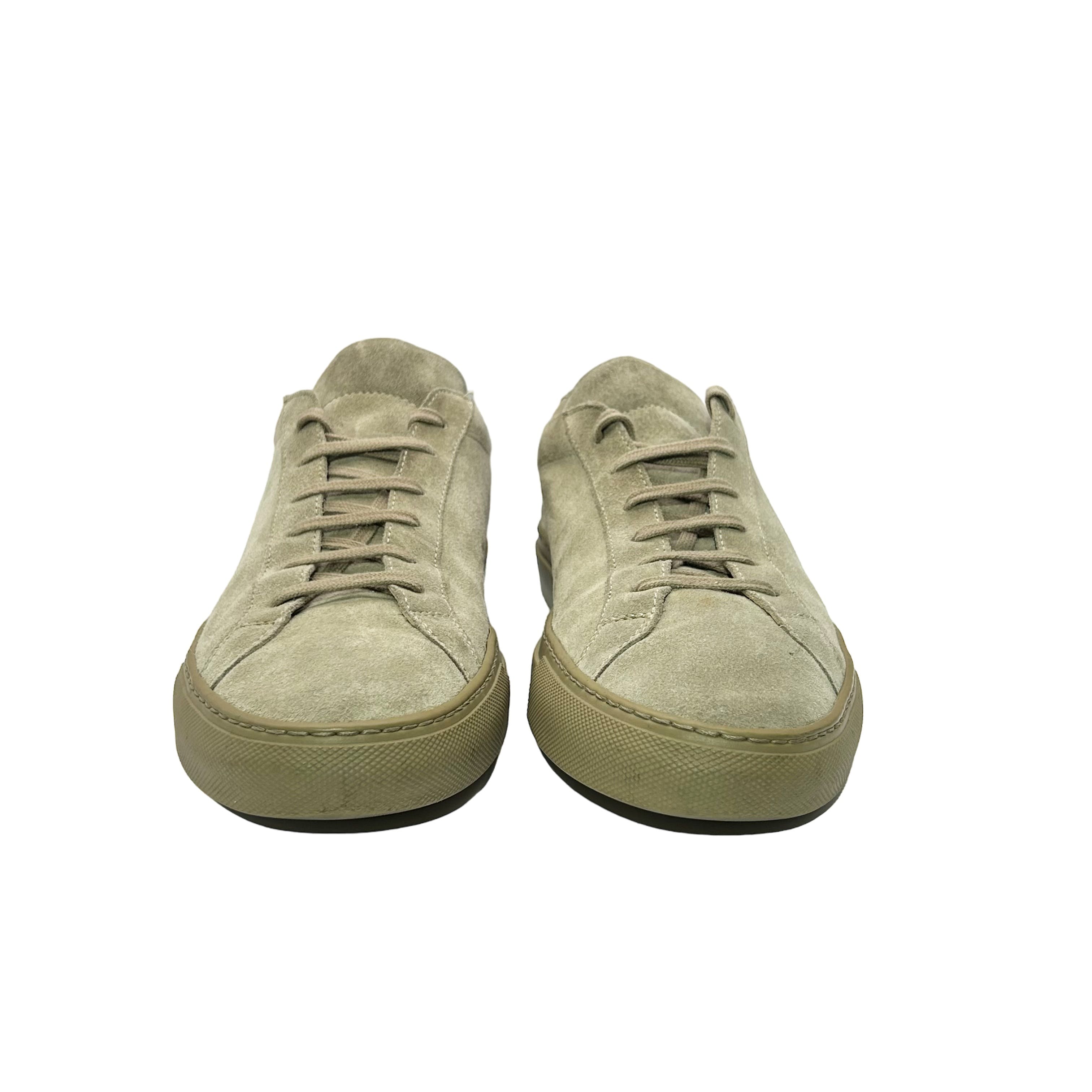 Taupe Suede Achilles Low Sneakers - 10