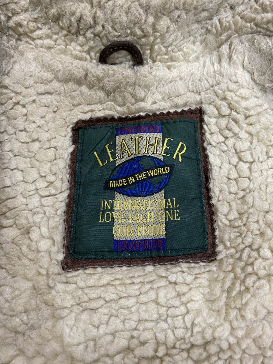 Leather - Made in The World Sherpa Lined B-3 Style Jacket - 17