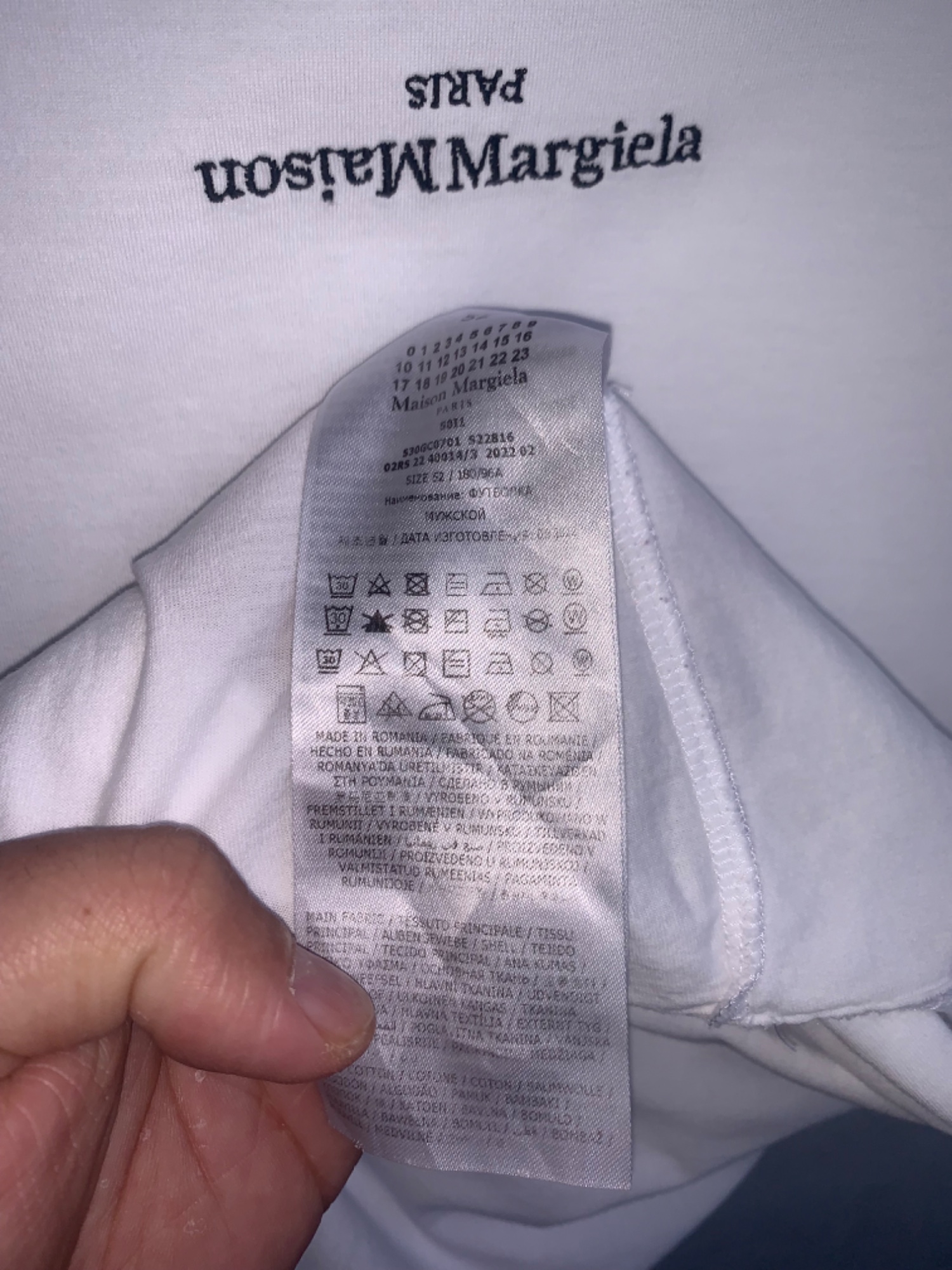 Maison Margiela Up Down Spellout Embroidered Shirt - 4