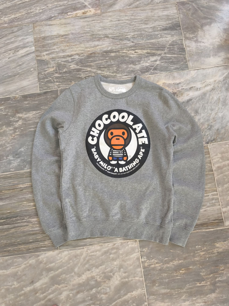 Baby Milo x Chocoolate Graphic Logo Crewneck - 1