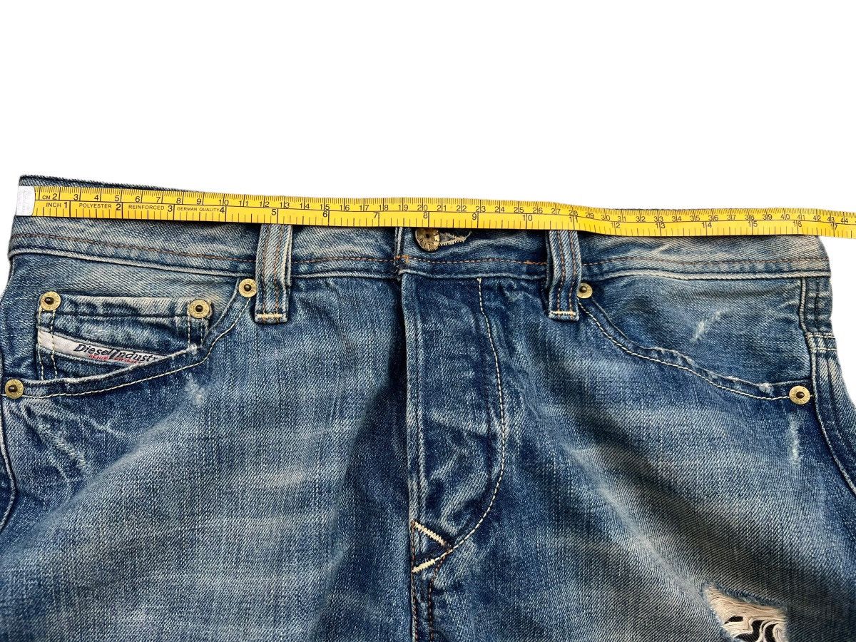 Diesel Mudwash Distressed Straightcut Denim Jeans 33x32 - 12