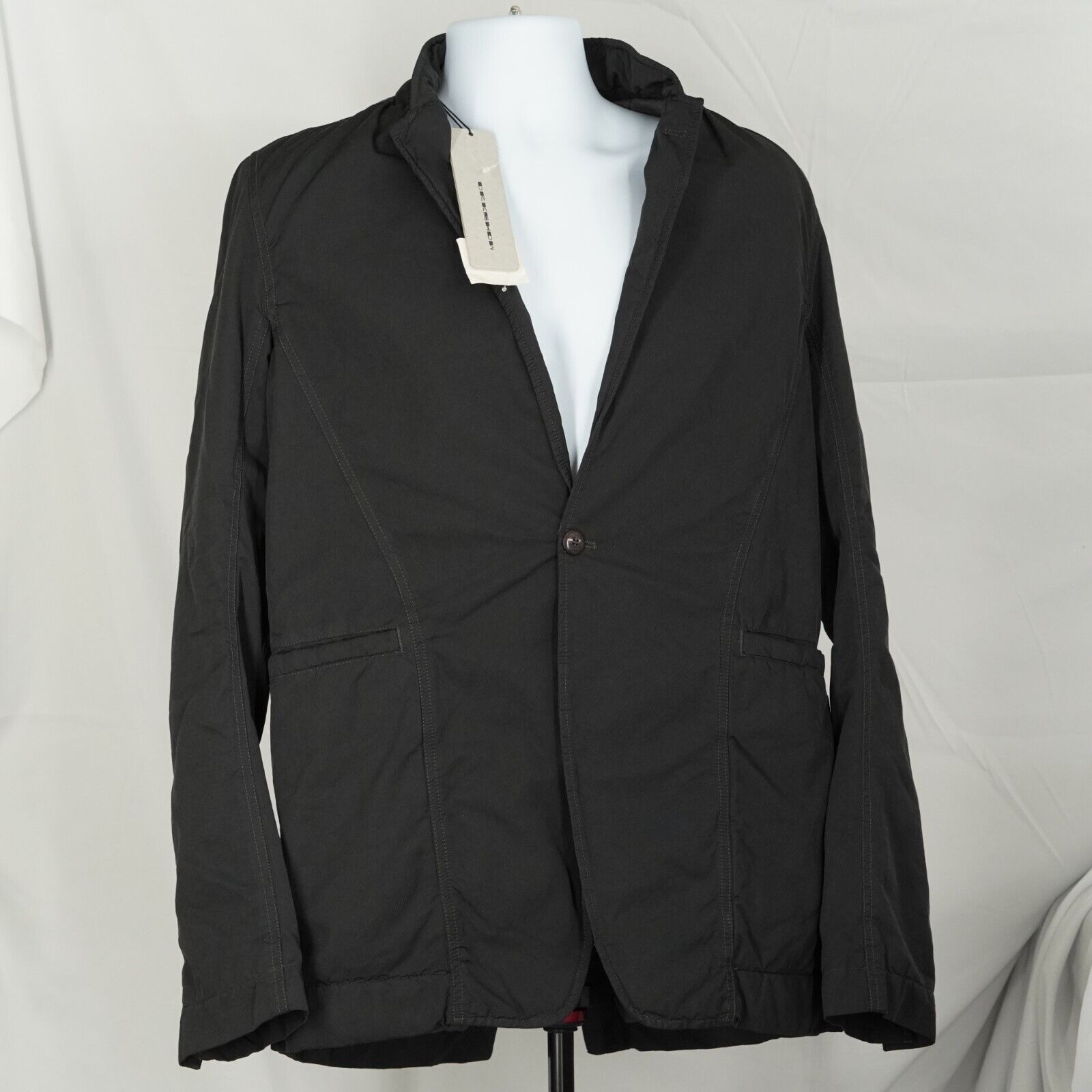 Rick Owens Drkshdw Long Black Blazer Quilted Murray - Large - 11