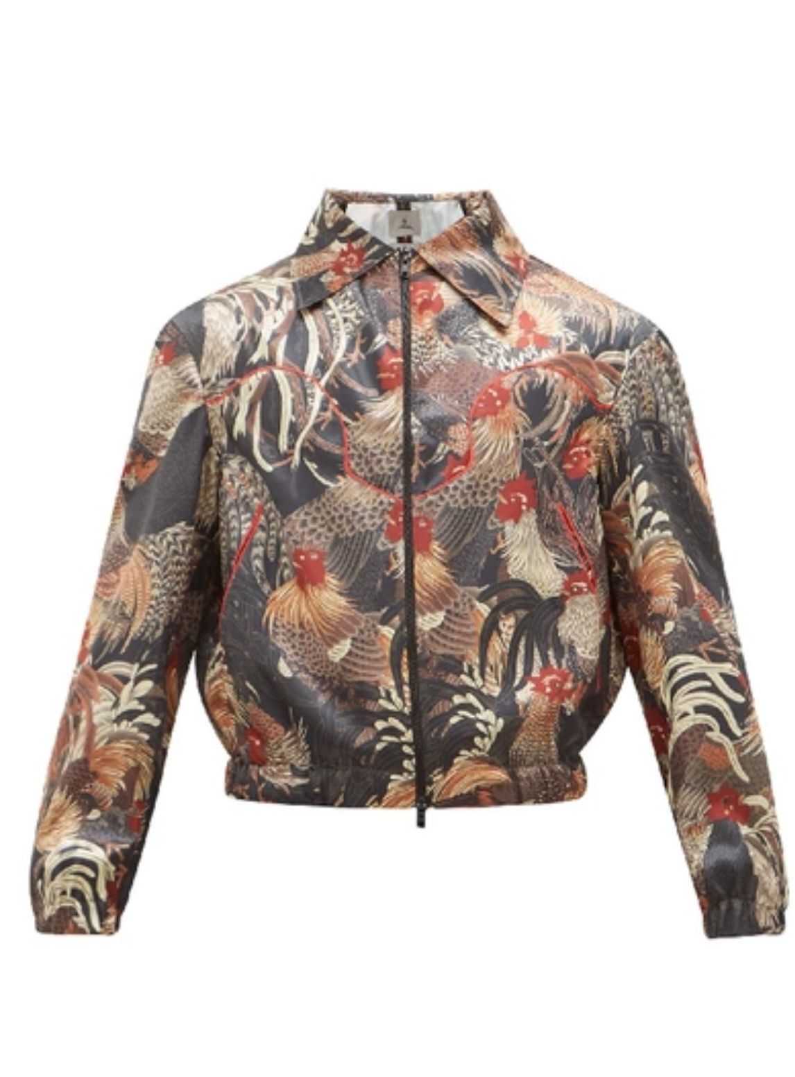 Other - Boramy Viguier Rooster-print satin coach jacket - 1