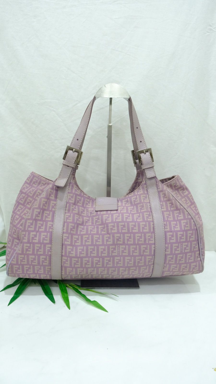 Authentic Fendi shoulder purple bag - 3