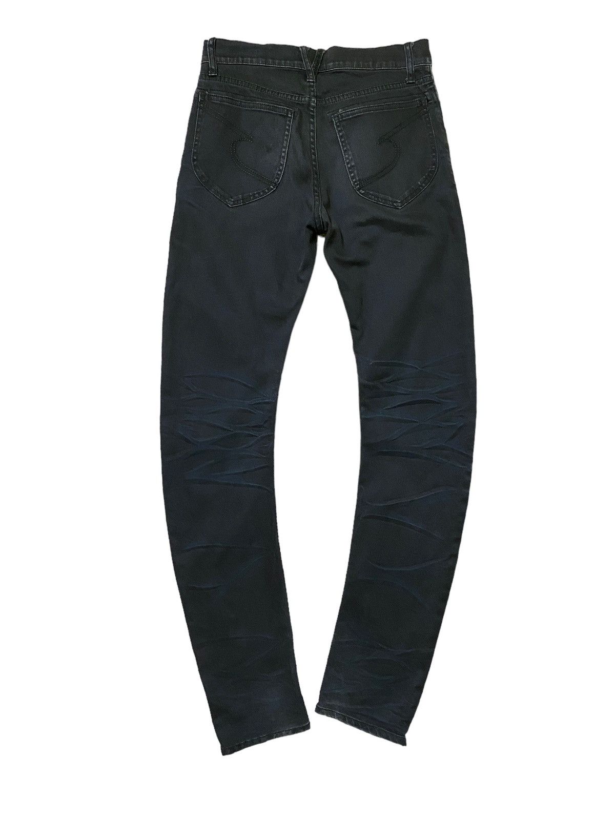 Vintage Semantic Design J Curve Legs Claw Marks Denim - 2