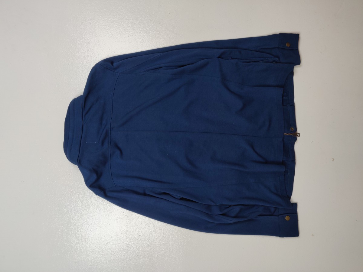 Blue - Multi-pocket Light Jacket Outerwear - 6