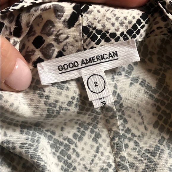 Good American Purely Python Robe • Wrap Dress - 8