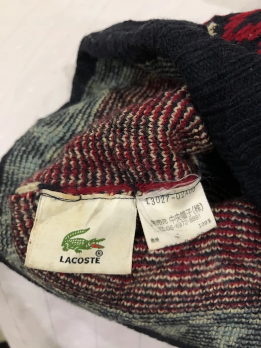Vintage Lacoste Small Logo Beanie Hat - 5