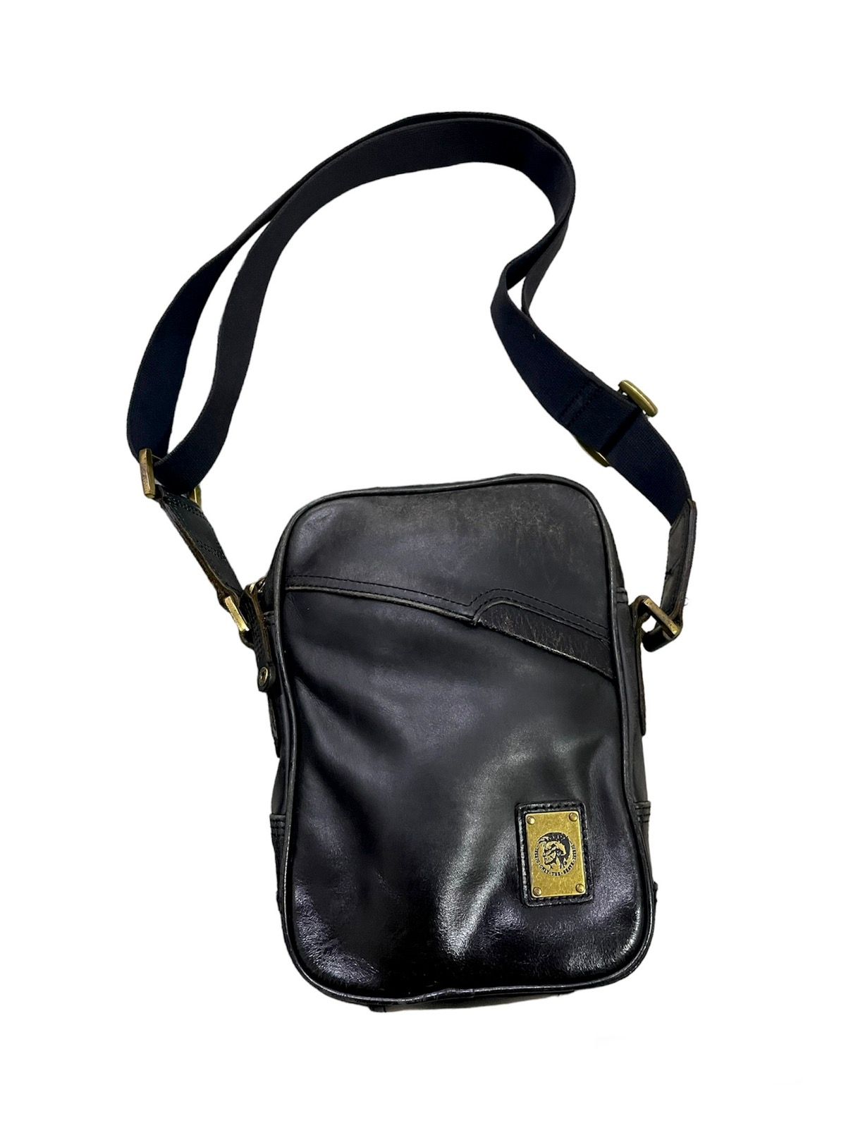 Diesel Square Leather Sling Bag - 1