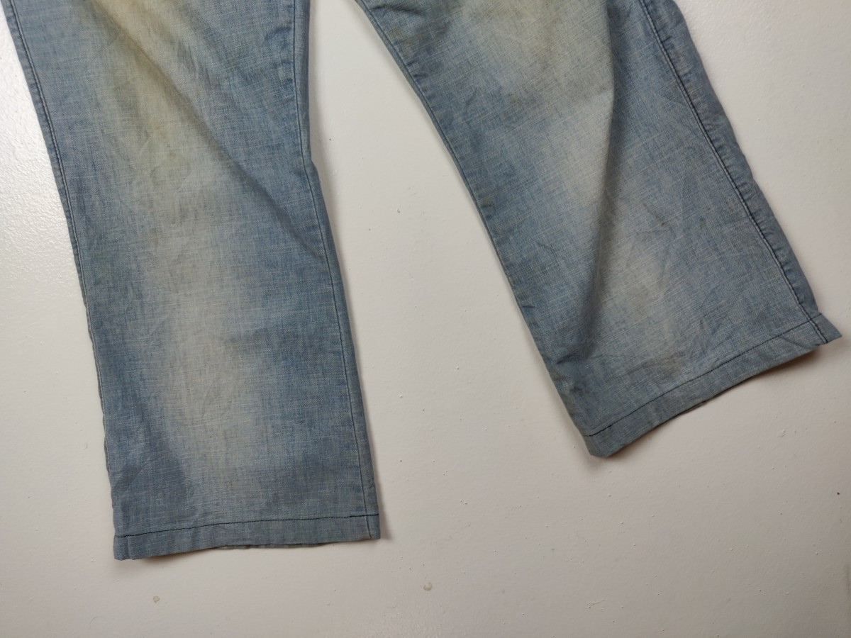 Distressed Denim - Cropped Denim Jeans Bottom Trouser - 4