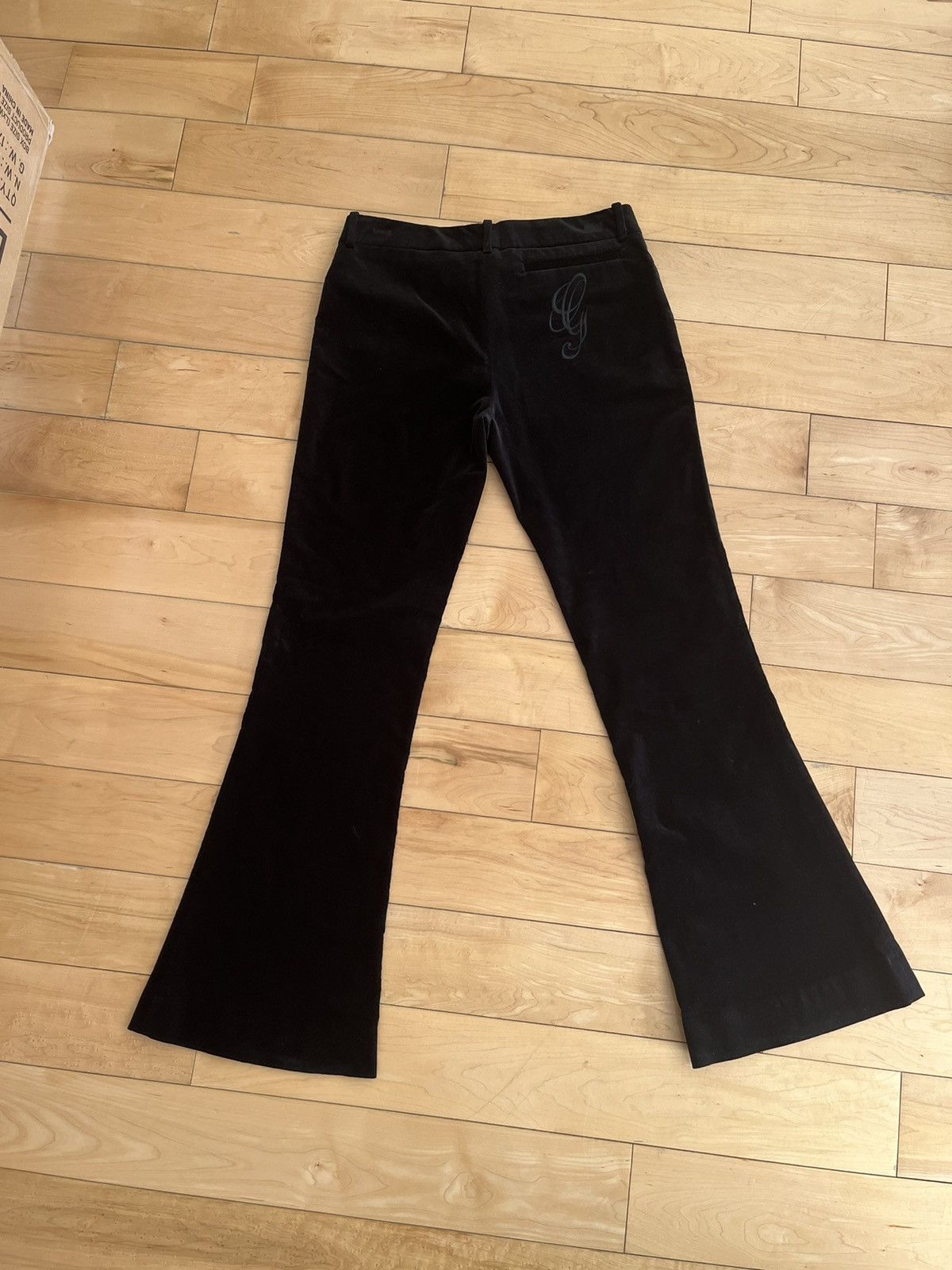 FW95 Gucci by Tom Ford Velvet Flared Trousers - 3