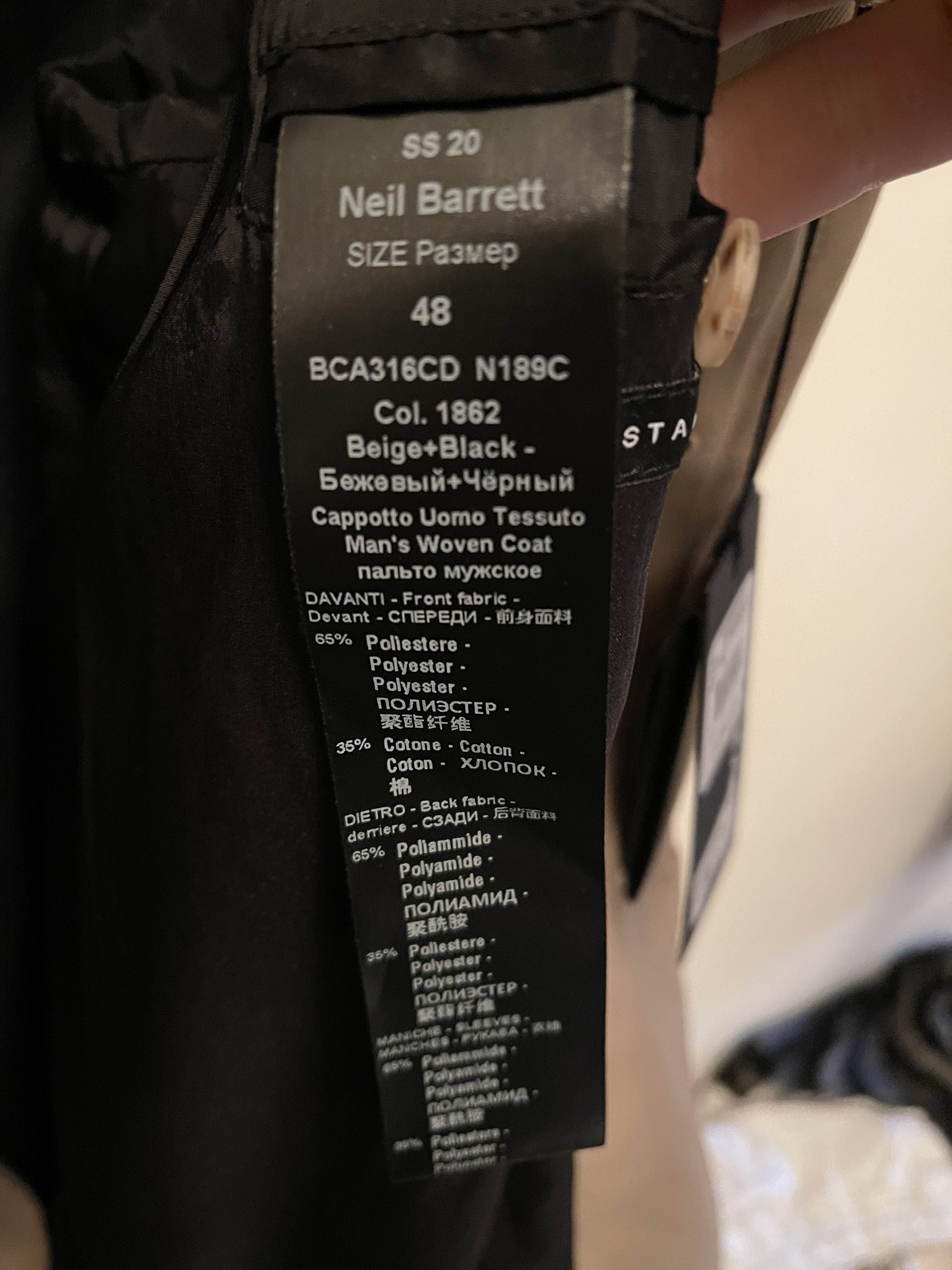 Neil Barrett SS 2020 Overcoat - 6