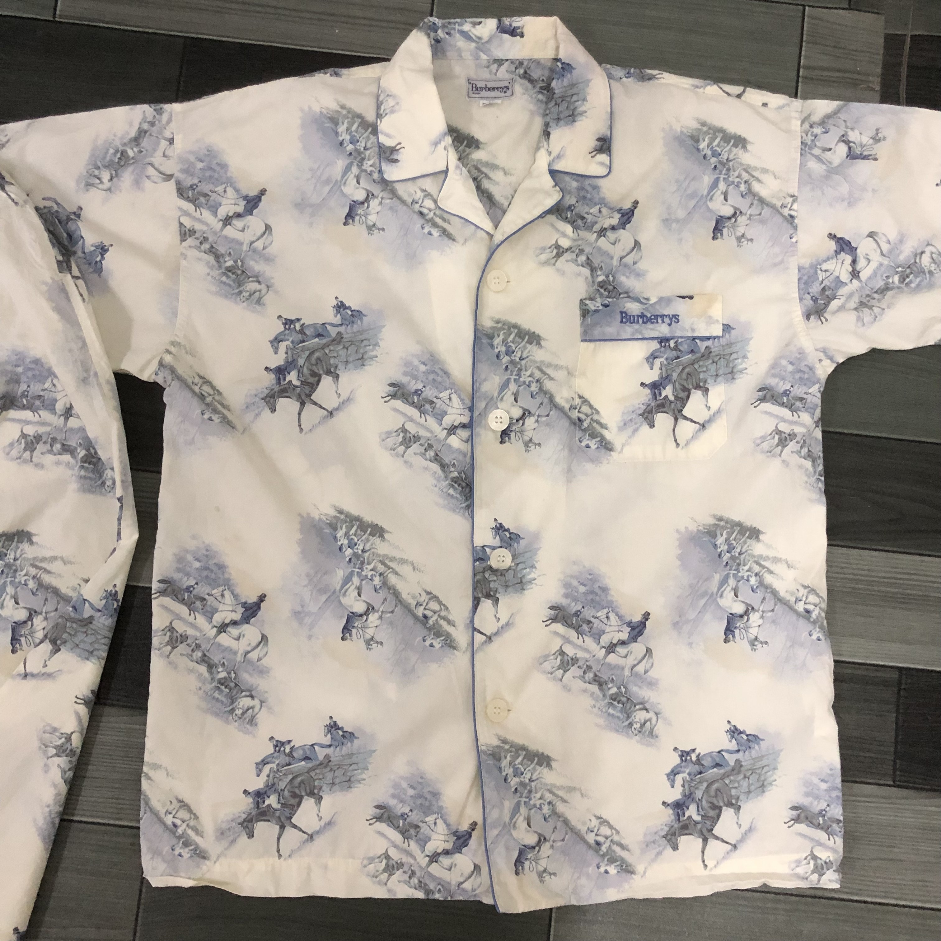 Burberry Prorsum - rare authentic one set vintage burberrys sleepwear - 13