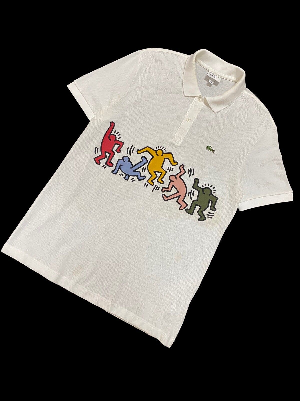 Rare🔥Keith Haring X Lacoste Pop Art Polo Shirt - 3